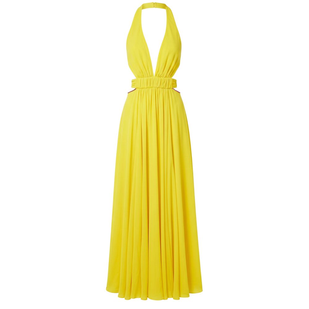 Trussardi Yellow Viscose Women Women's Dress