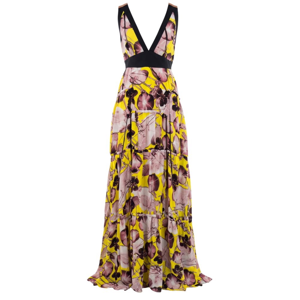 Trussardi Yellow Silk Women Women's Dress