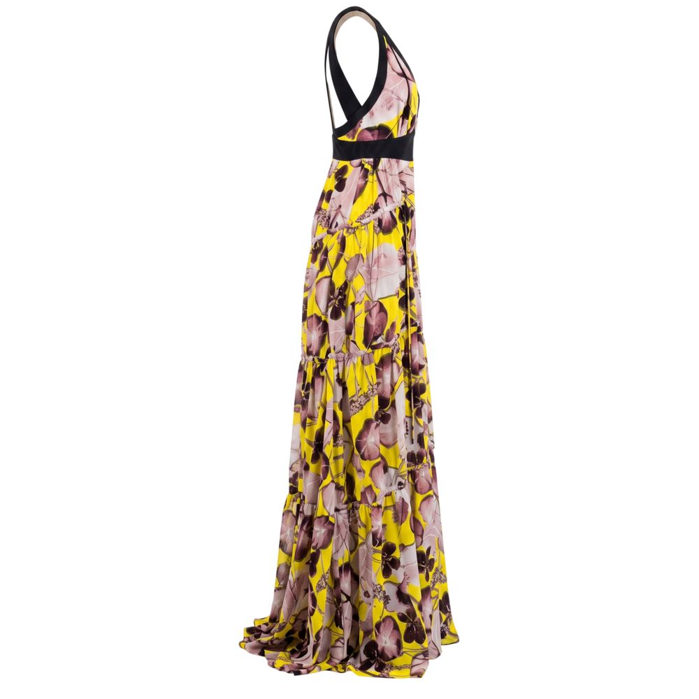 Trussardi Yellow Silk Women Women's Dress