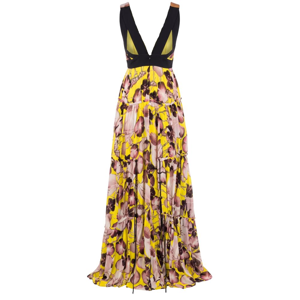 Trussardi Yellow Silk Women Women's Dress