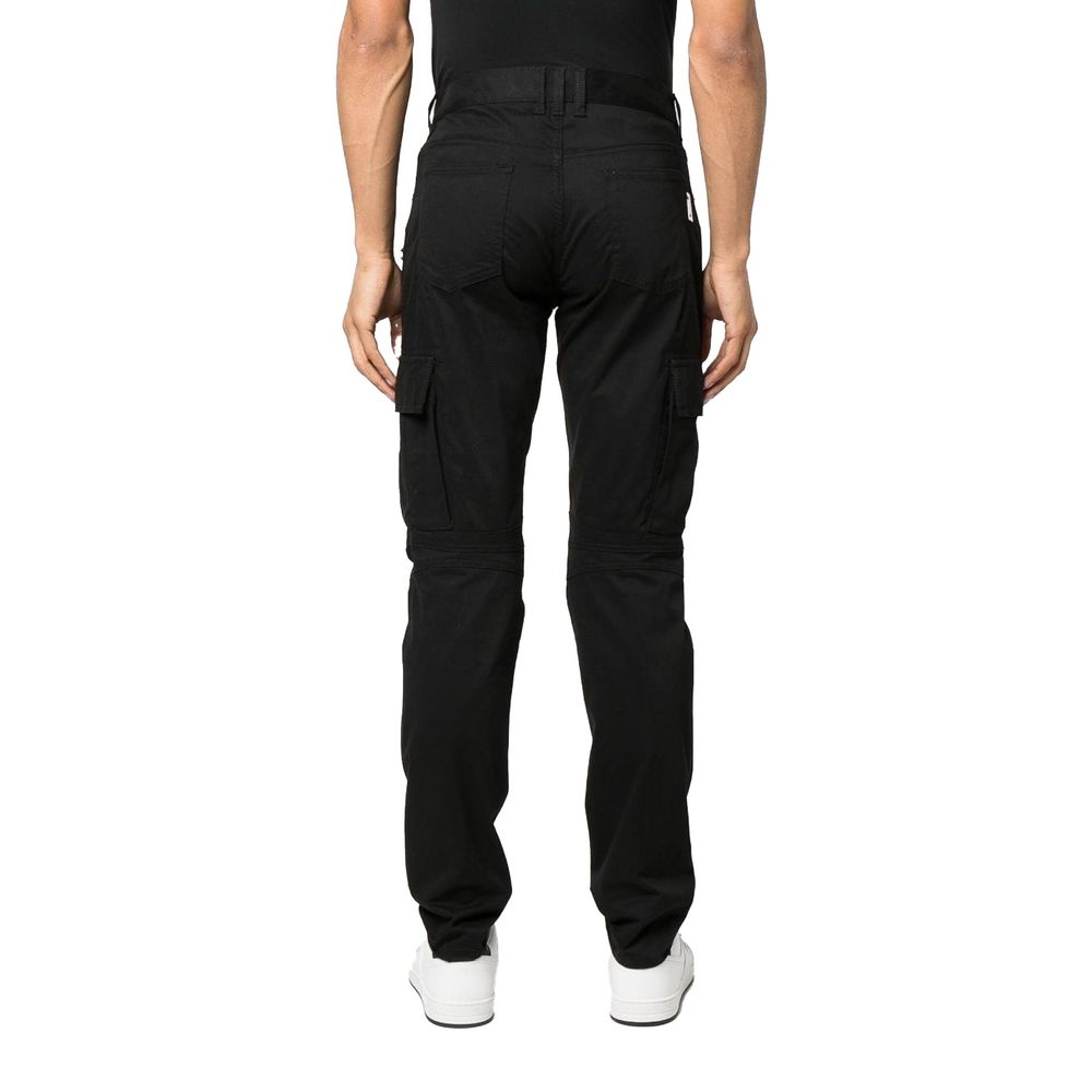Balmain Black Cotton Cargo Men's Pants