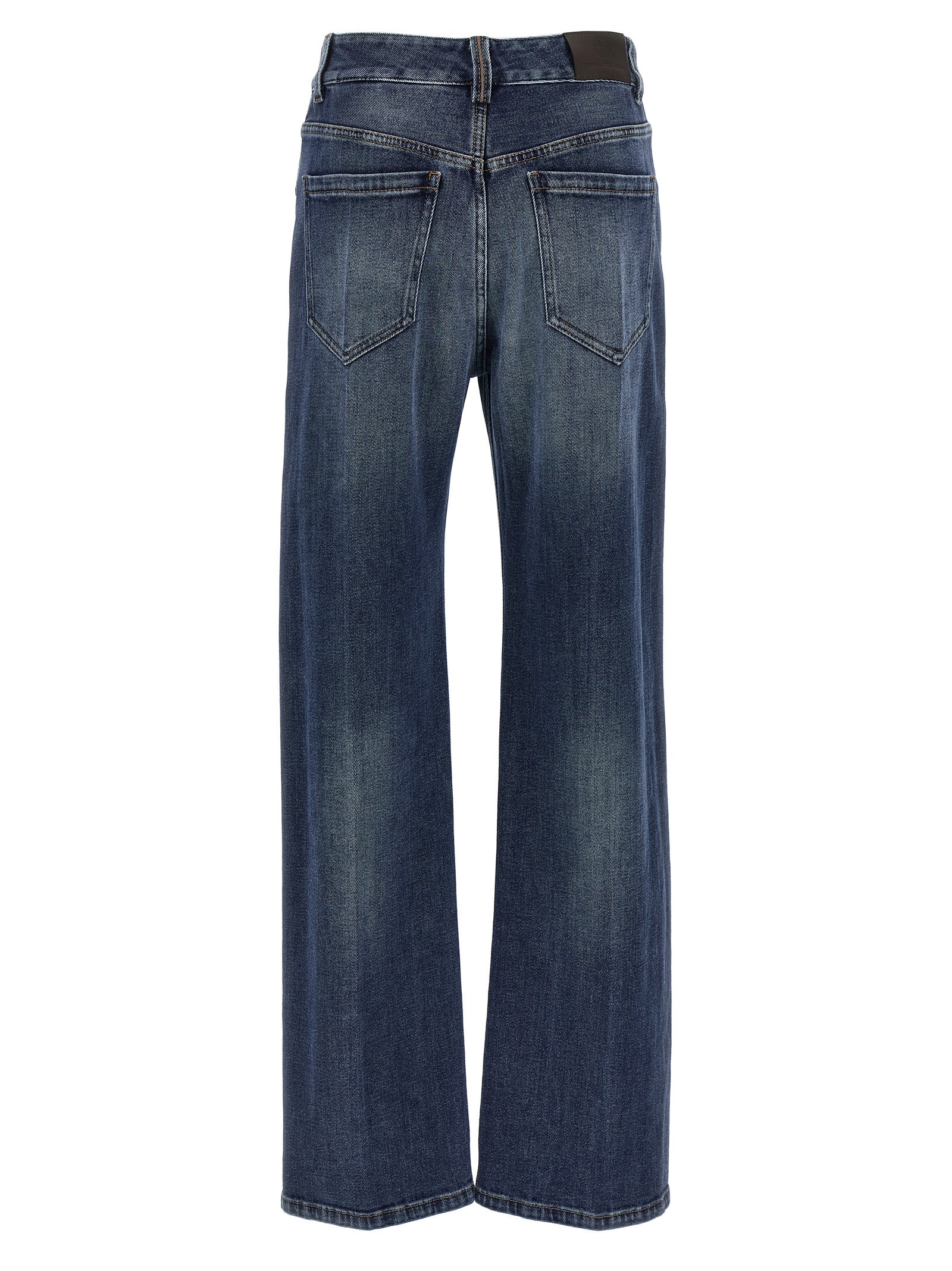 Brunello Cucinelli Blue Cotton Relaxed Fit Women's Jeans