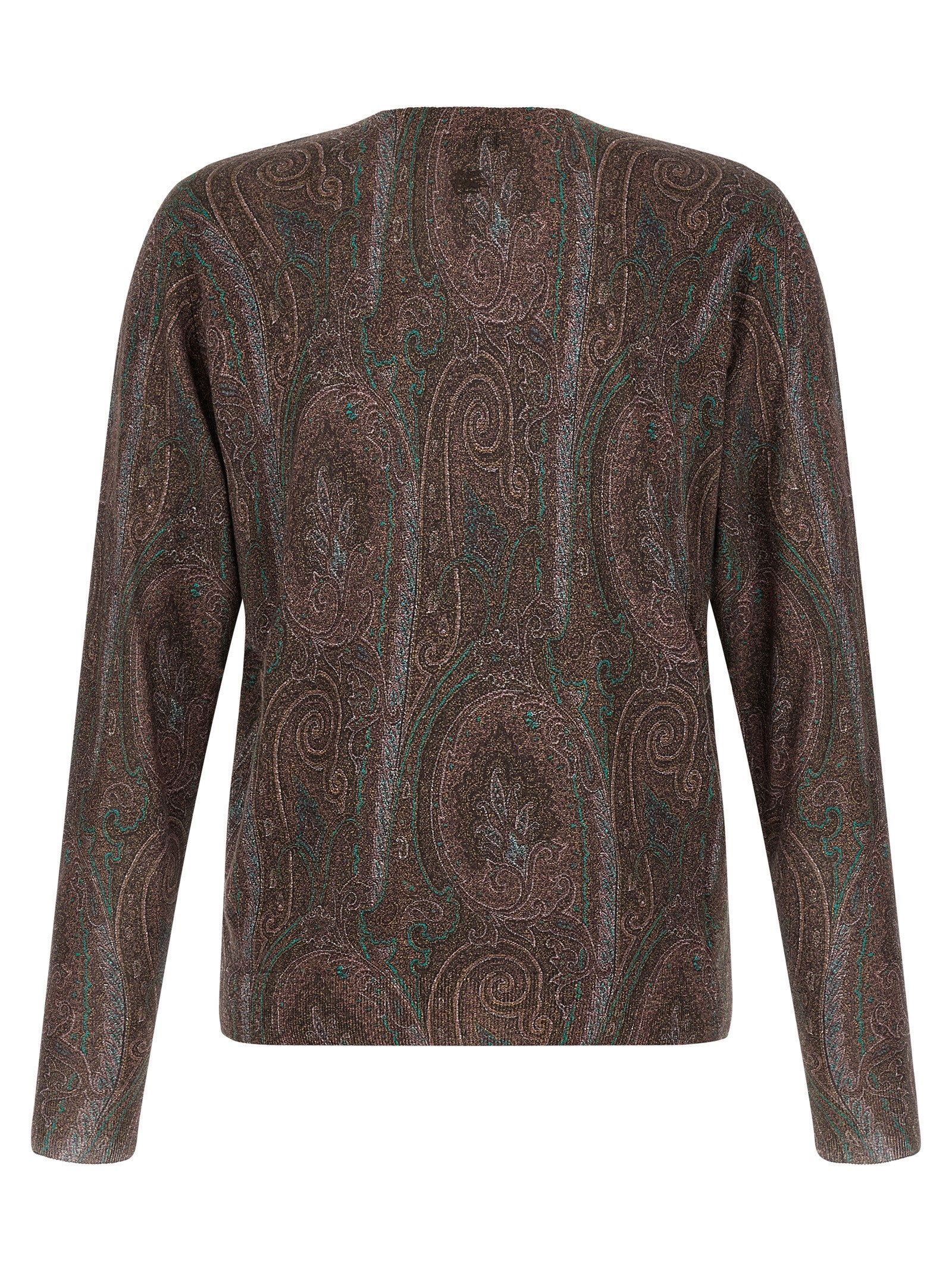 Etro Bordeaux Silk Men's Cardigan