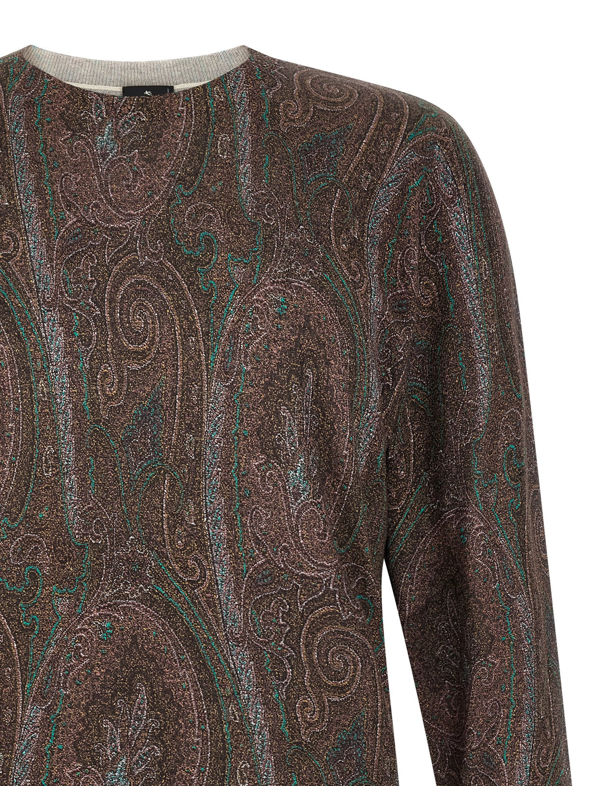 Etro Bordeaux Silk Men's Cardigan