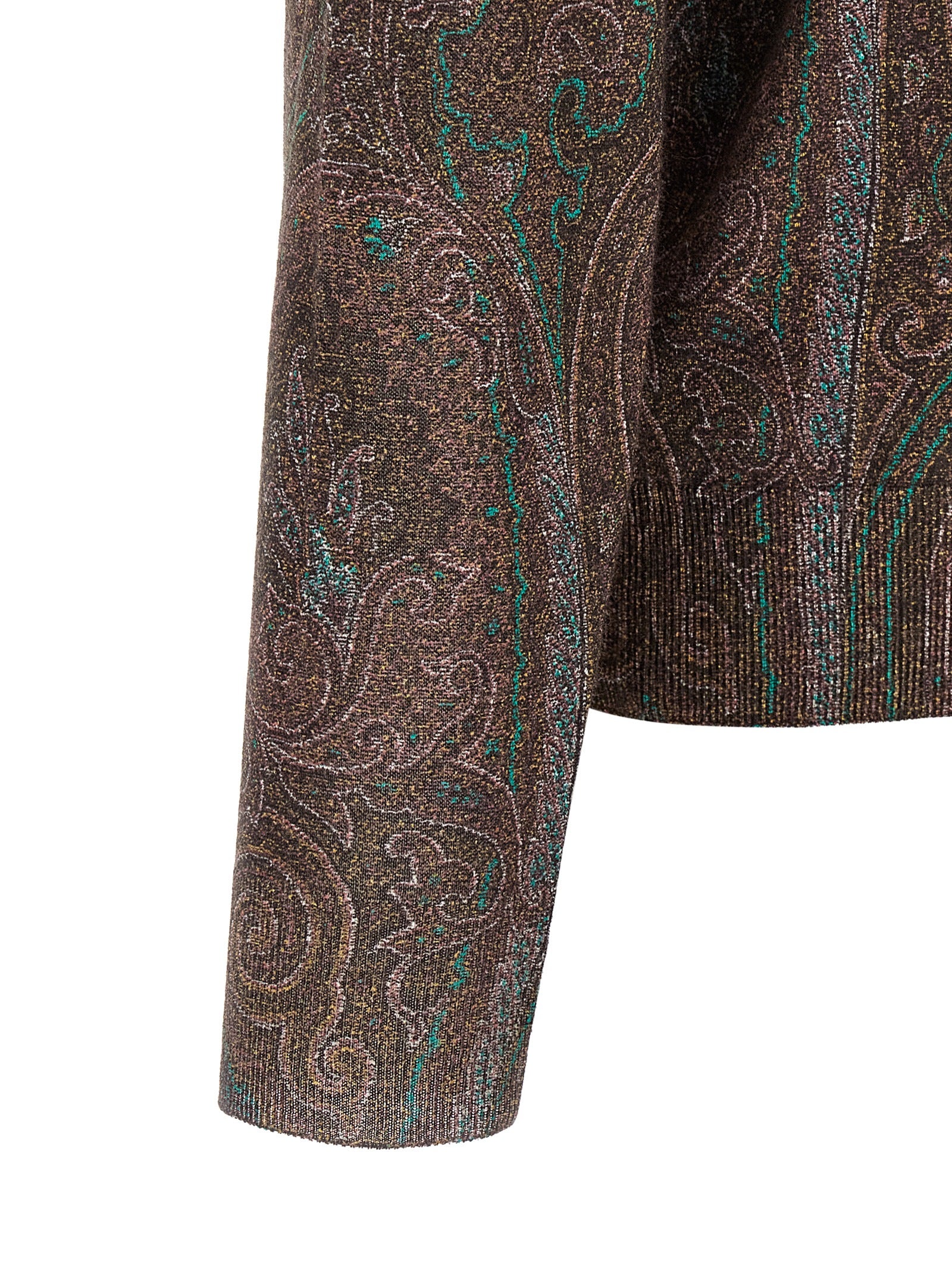 Etro Bordeaux Silk Men's Cardigan