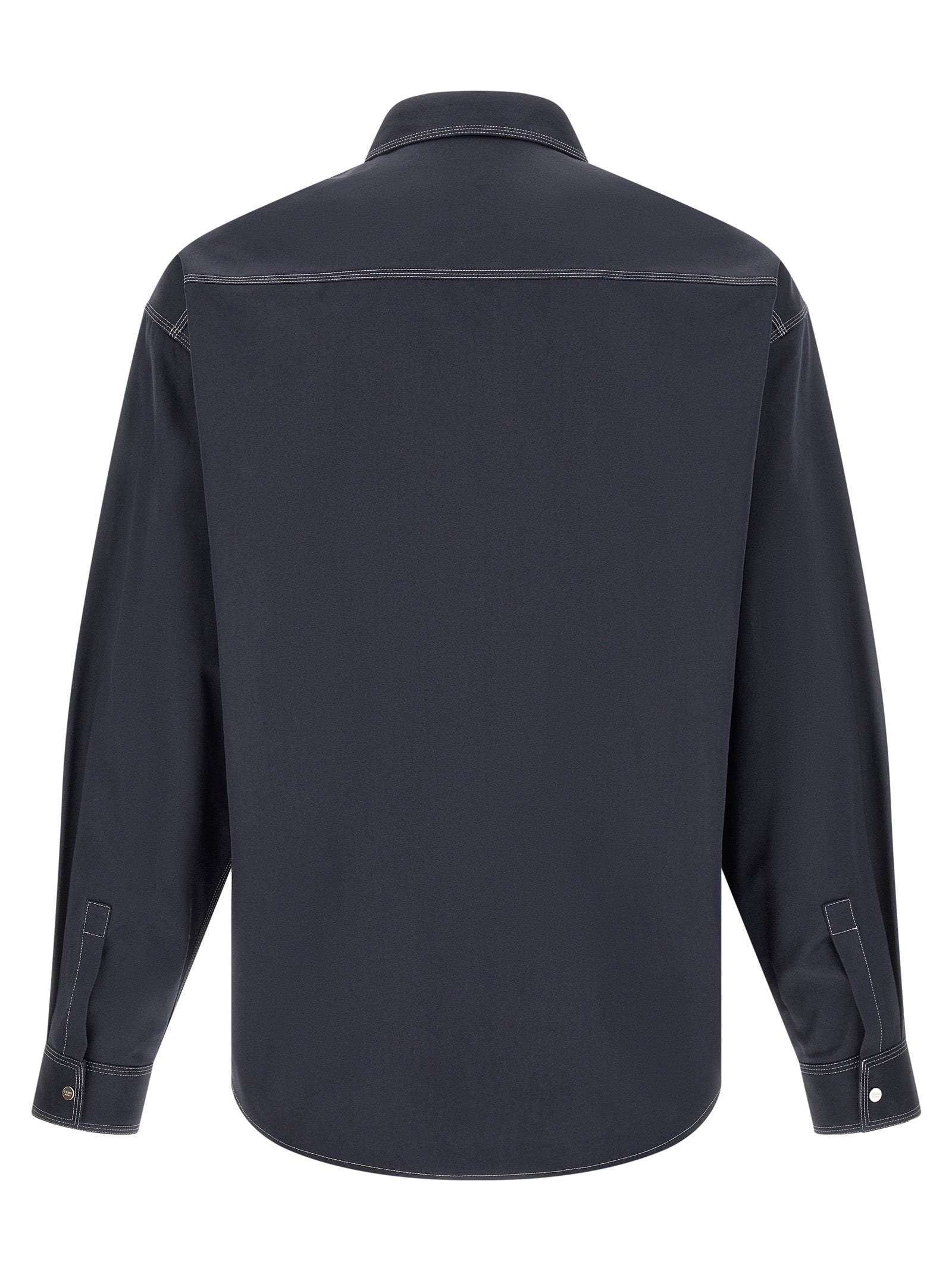 Fendi Blue Cotton Men's Blouse