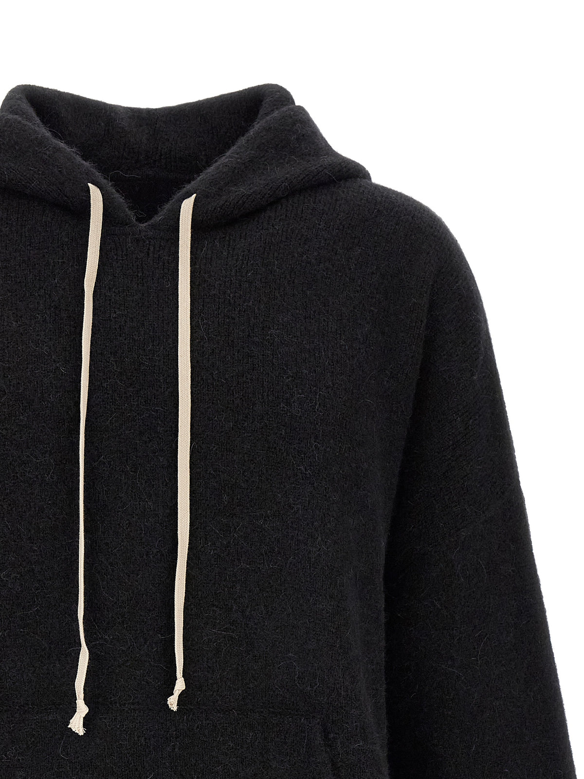 Rick Owens Black Marabou Men's Sweatshirt
