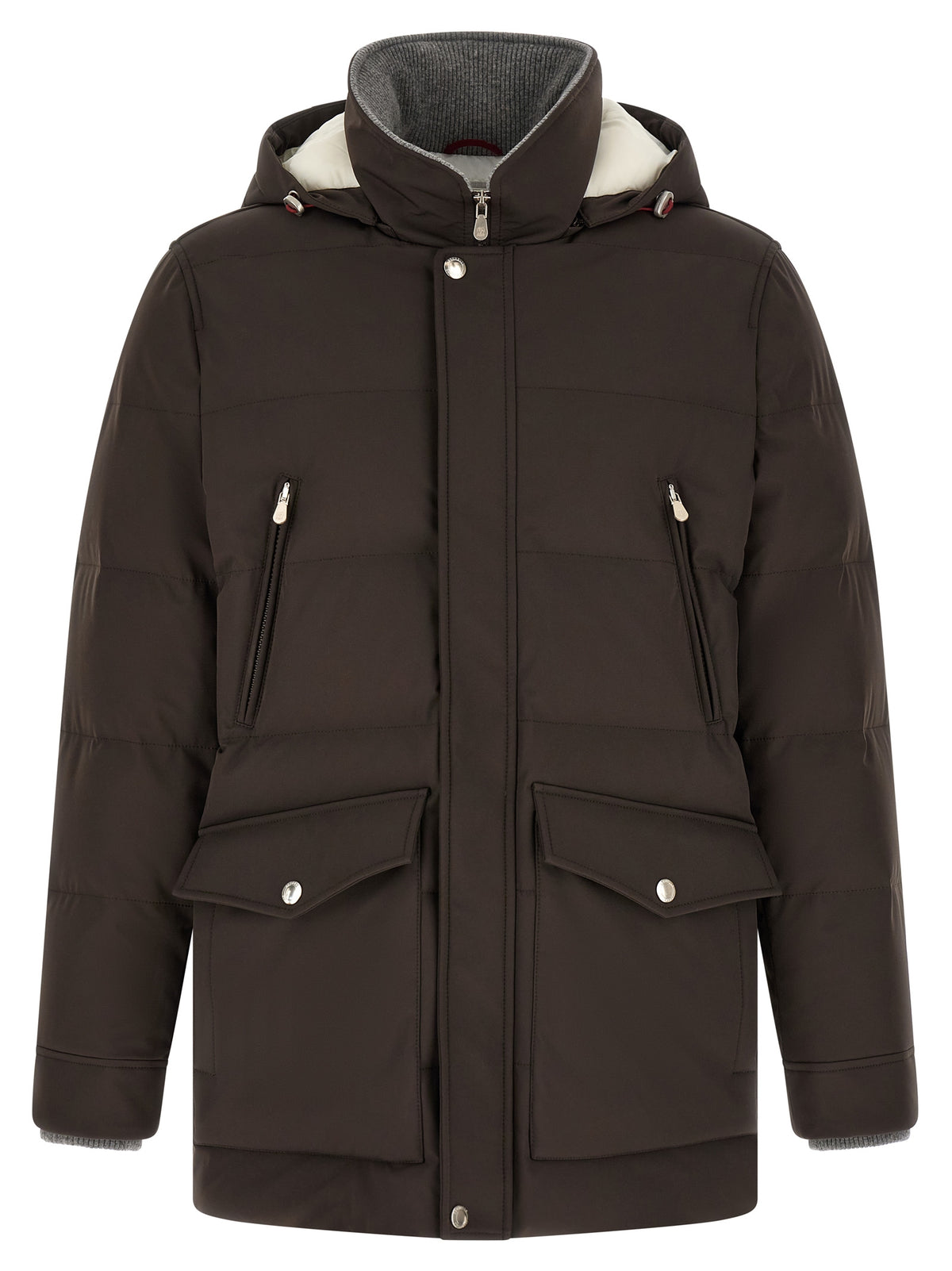 Brunello Cucinelli Brown Polyamide Men's Parka