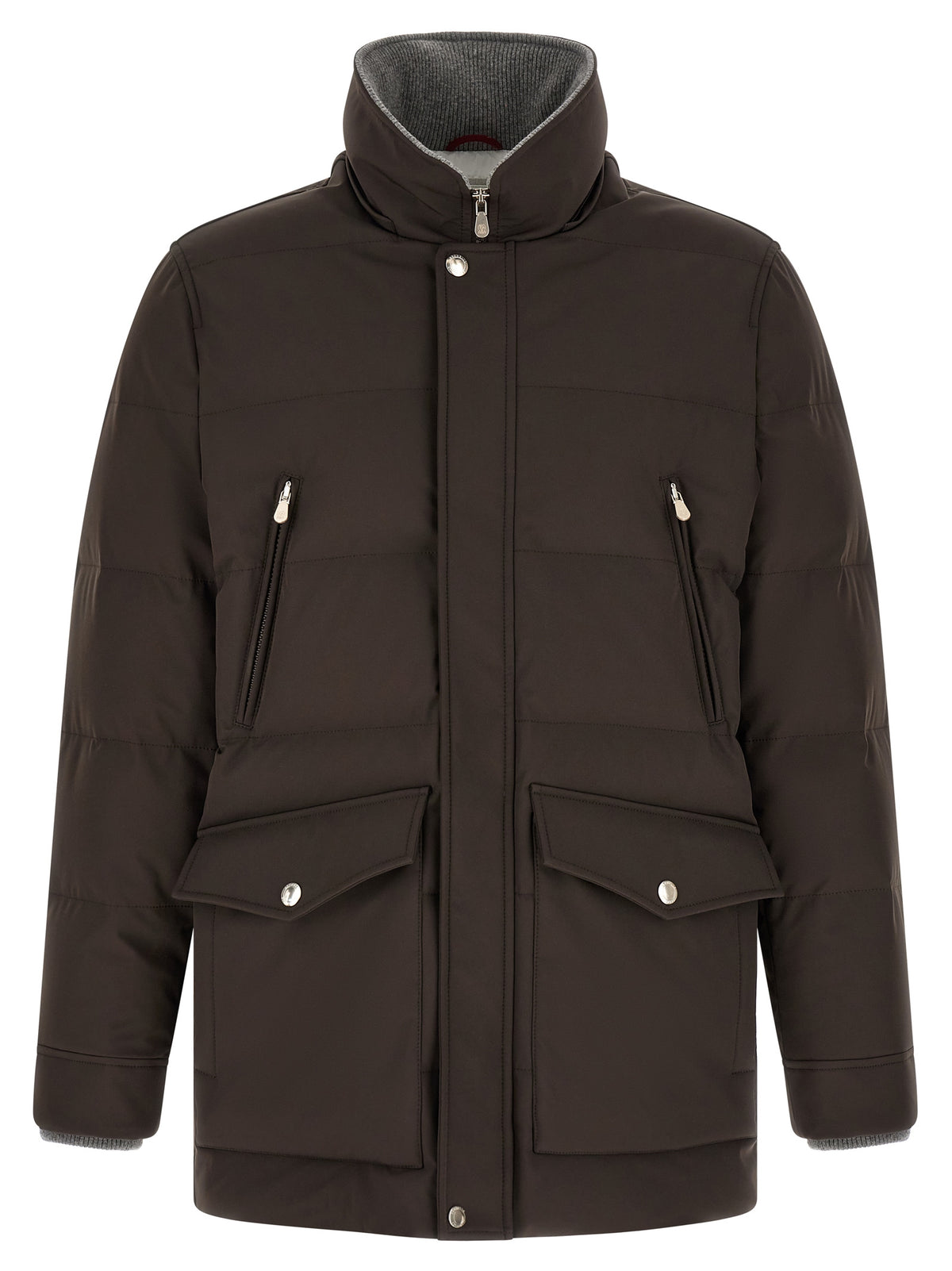 Brunello Cucinelli Brown Polyamide Men's Parka