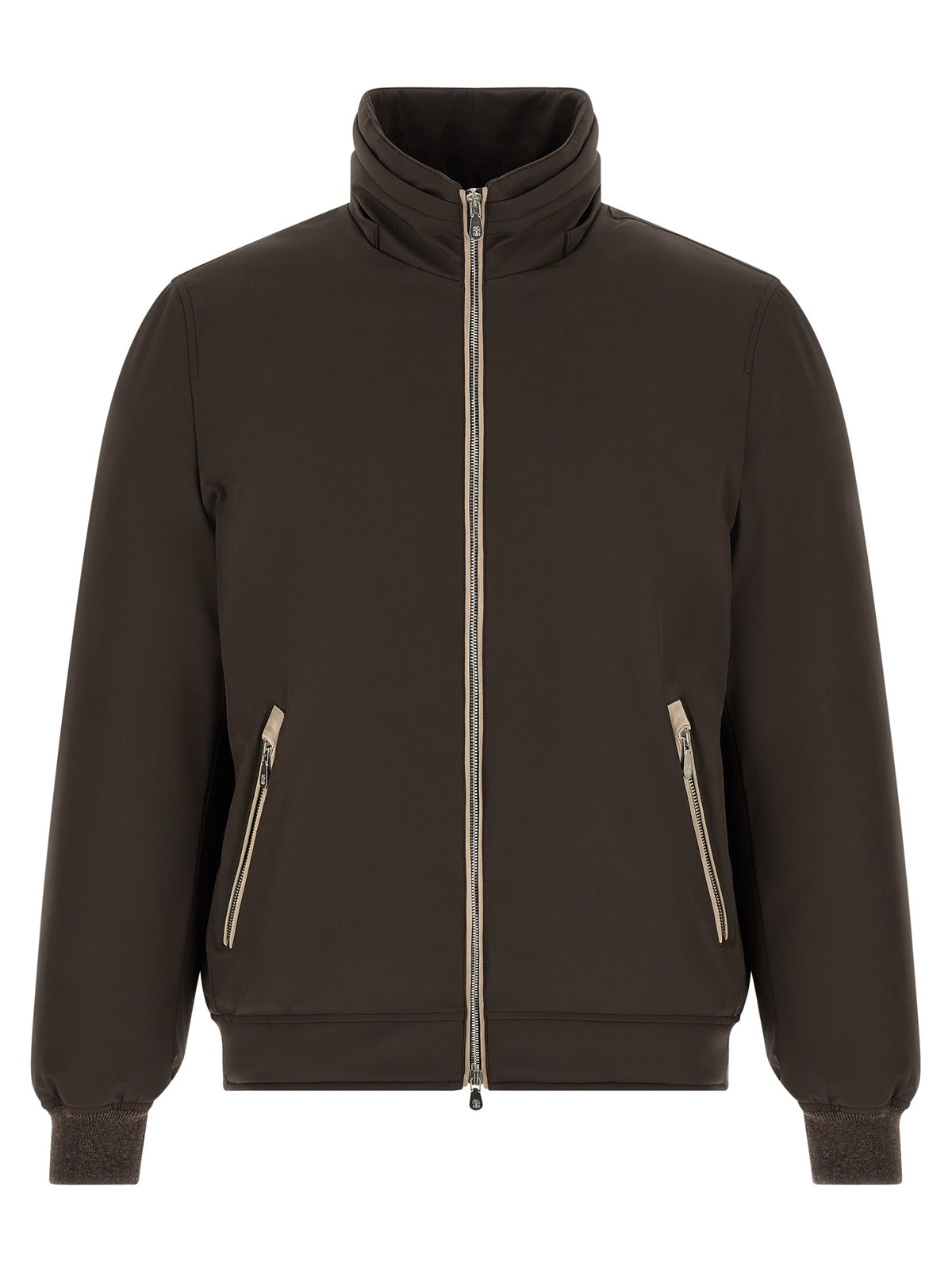 Brunello Cucinelli Brown Polyamide Full-Length Men's Jacket