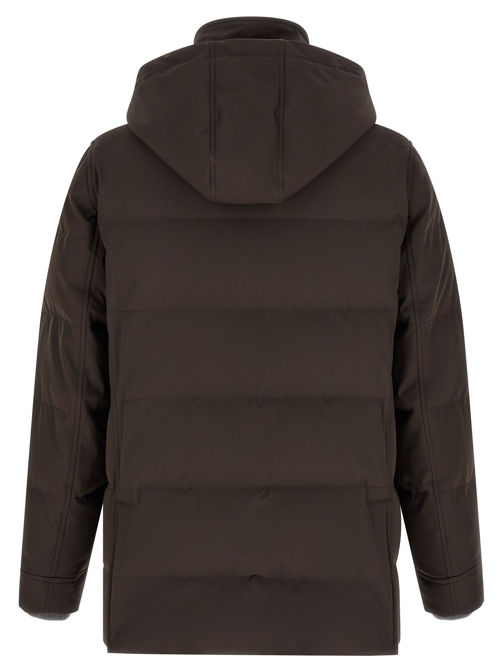 Brunello Cucinelli Brown Polyamide Men's Parka
