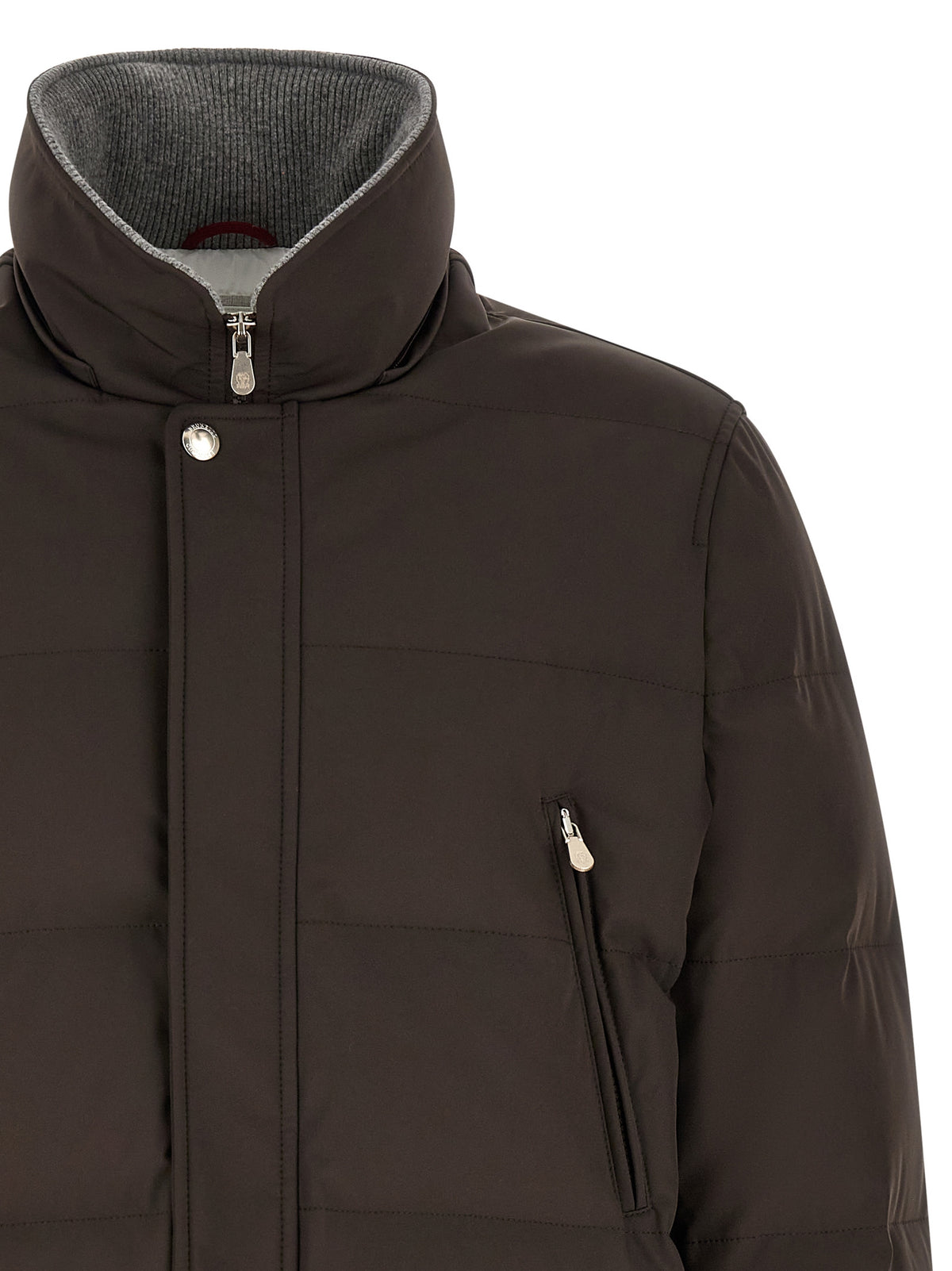Brunello Cucinelli Brown Polyamide Men's Parka
