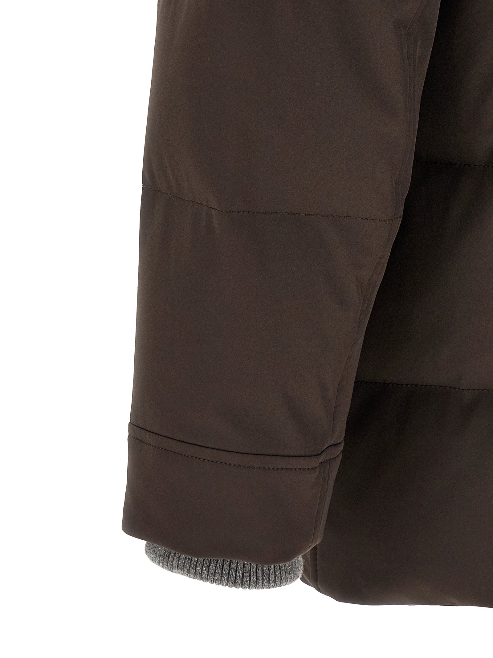 Brunello Cucinelli Brown Polyamide Men's Parka
