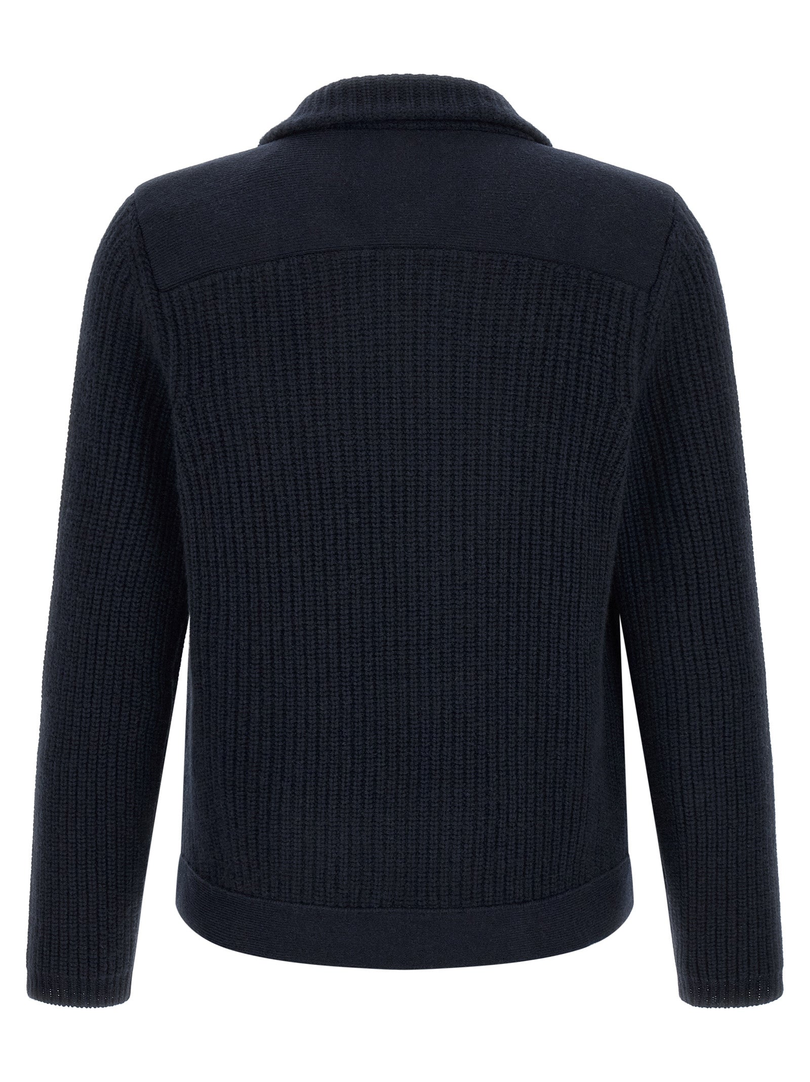 Brunello Cucinelli Blue Cashmere Men's Cardigan
