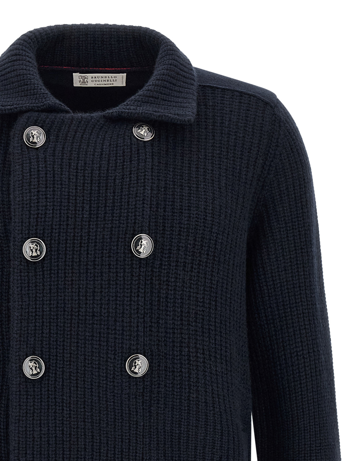 Brunello Cucinelli Blue Cashmere Men's Cardigan