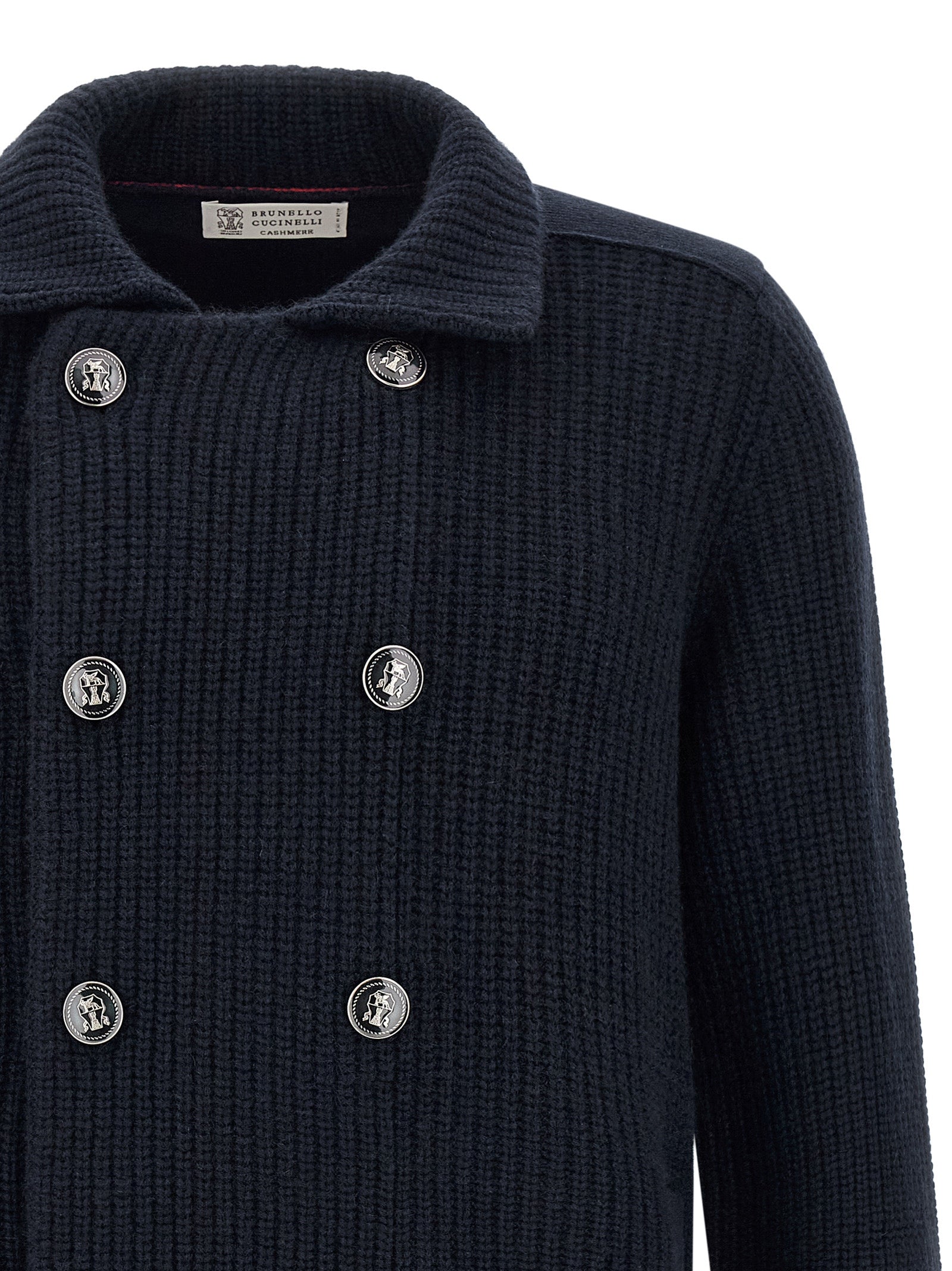 Brunello Cucinelli Blue Cashmere Men's Cardigan