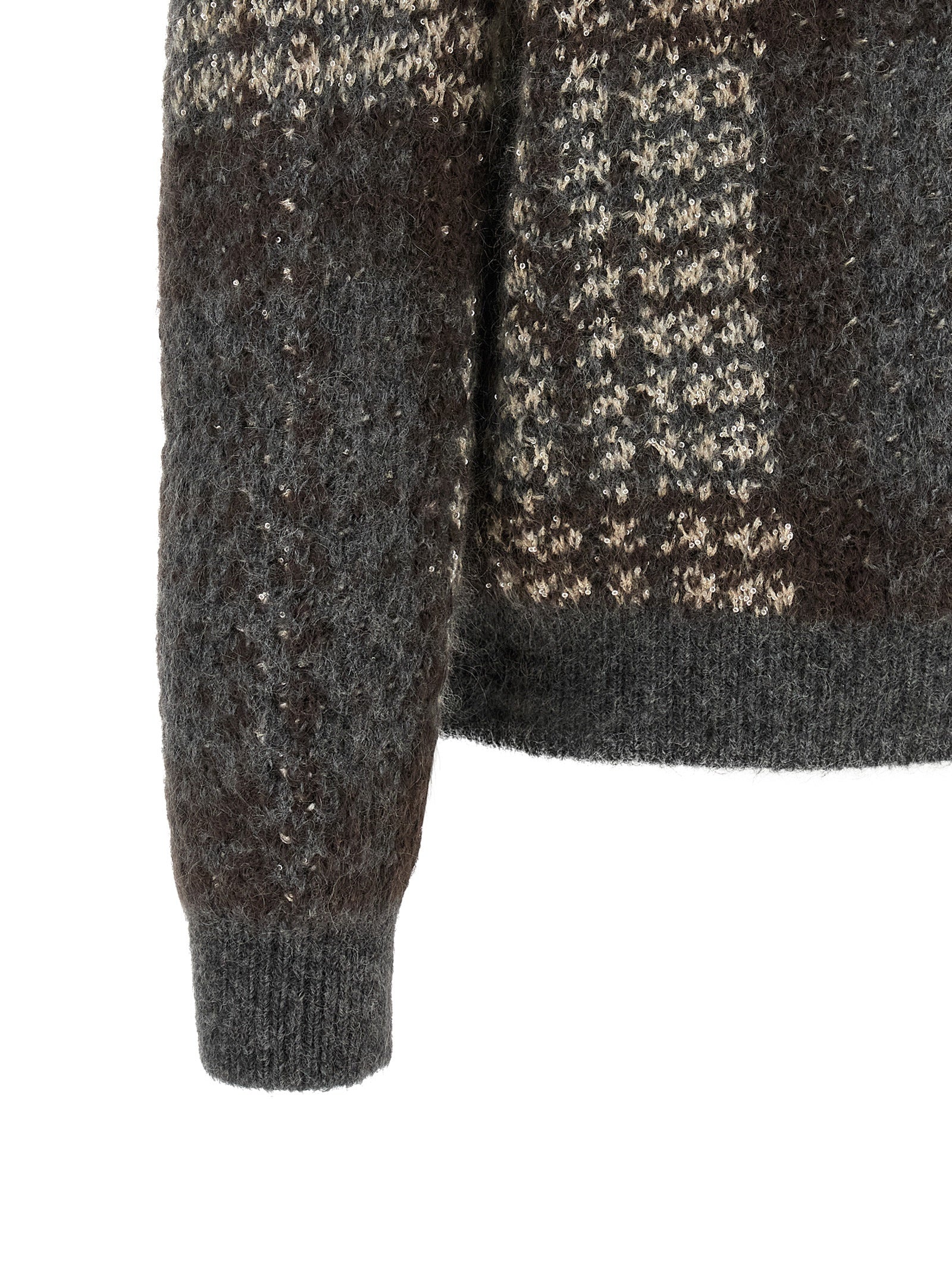 Brunello Cucinelli Gray Fabric Women's Cardigan