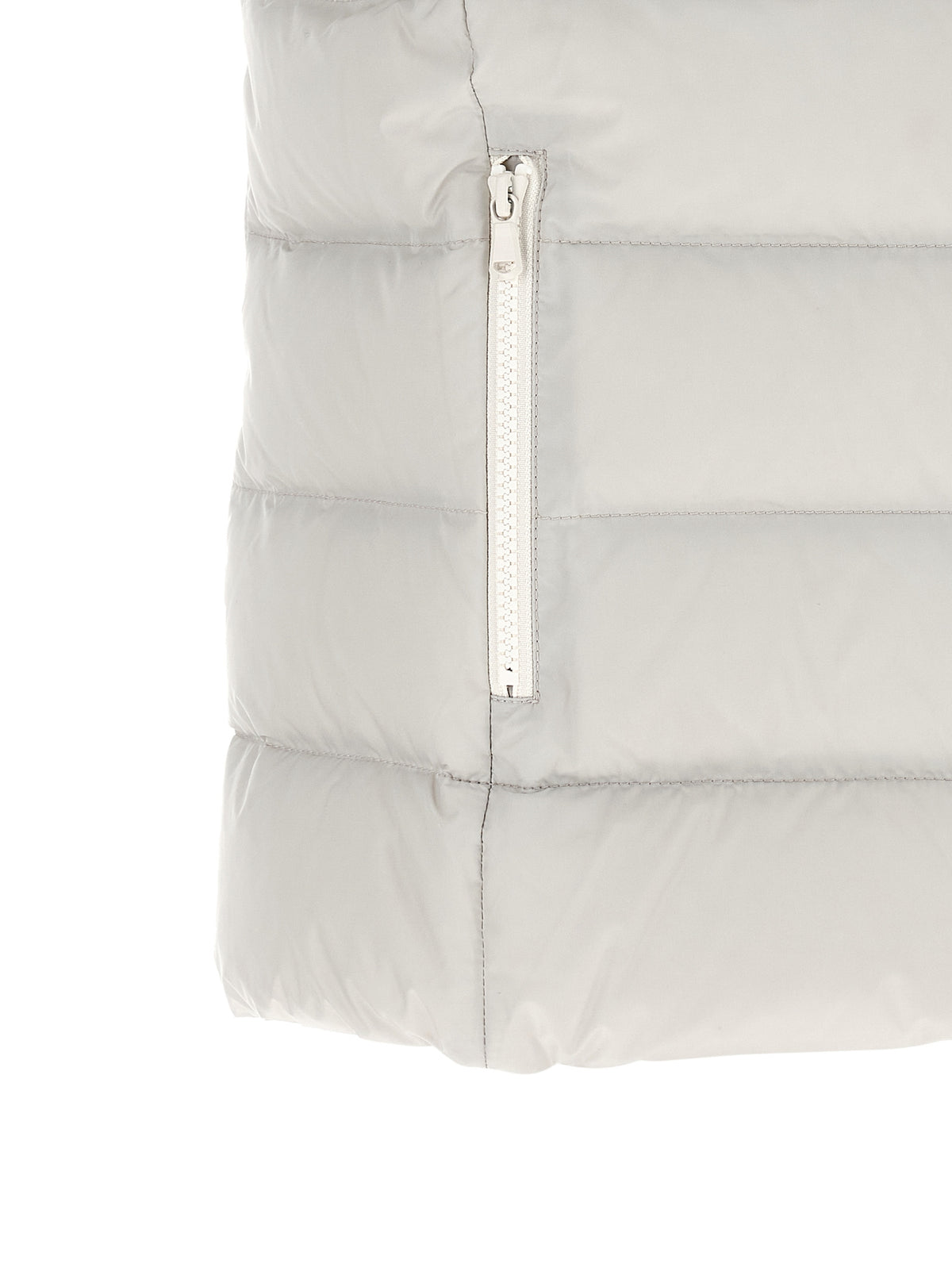 Brunello Cucinelli Gray Polyester Sleeveless Women's Jacket