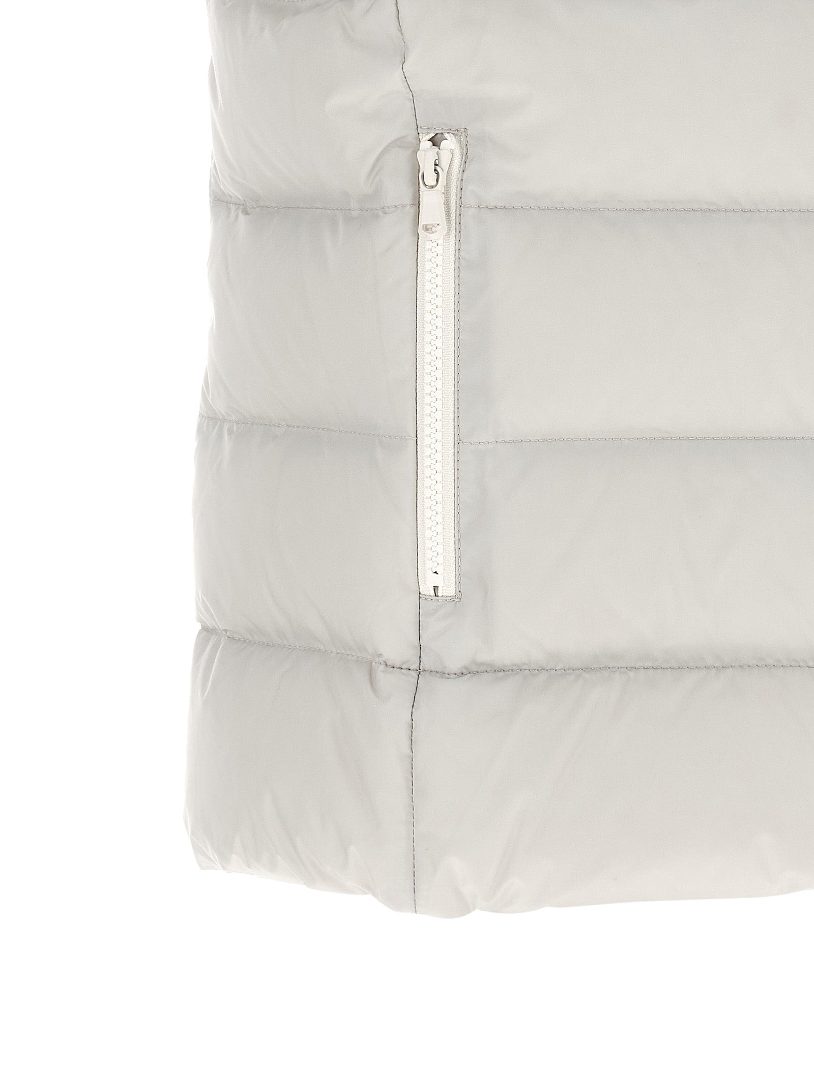 Brunello Cucinelli Gray Polyester Sleeveless Women's Jacket