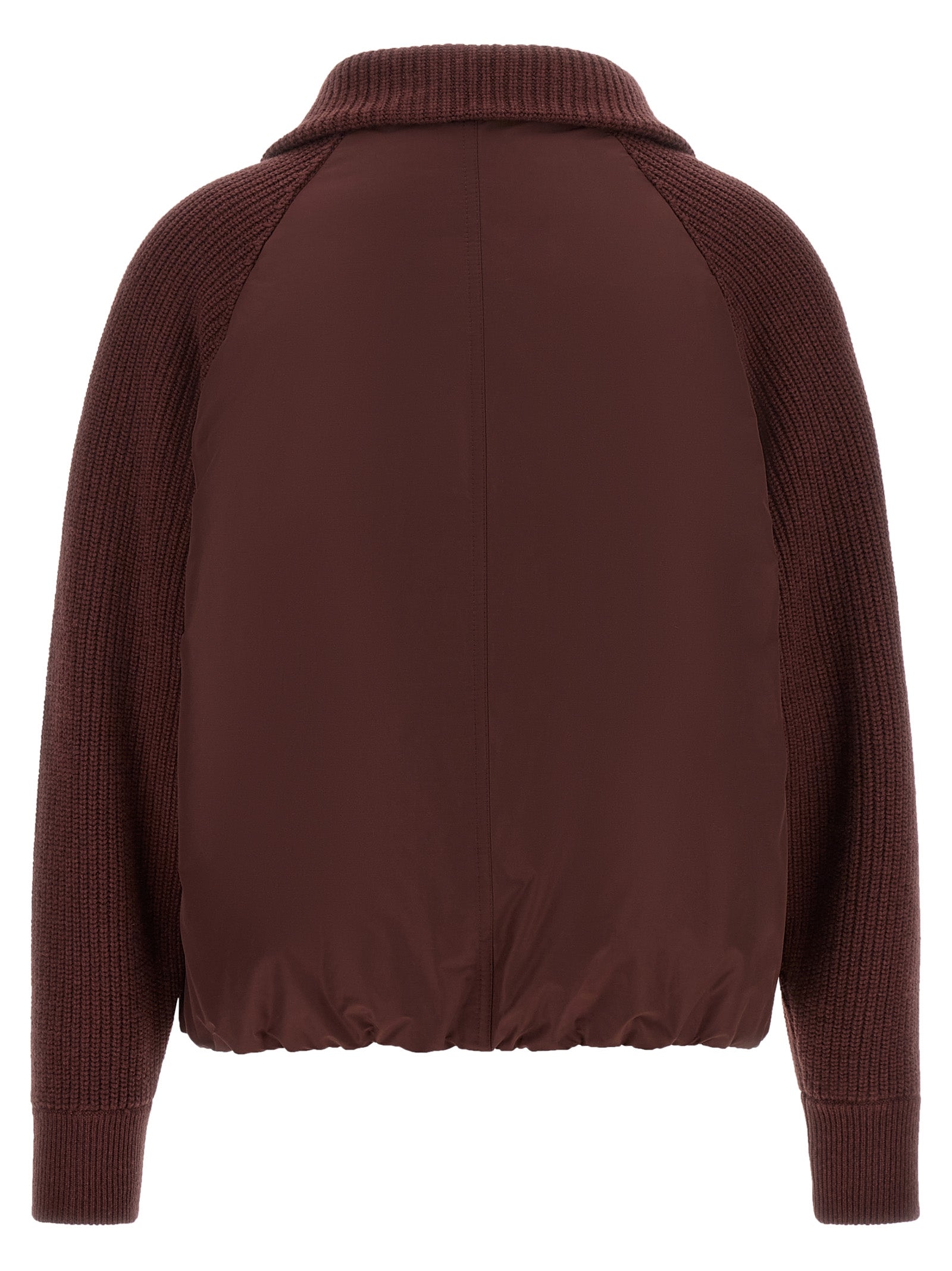 Brunello Cucinelli Bordeaux Cotton Women's Bomber