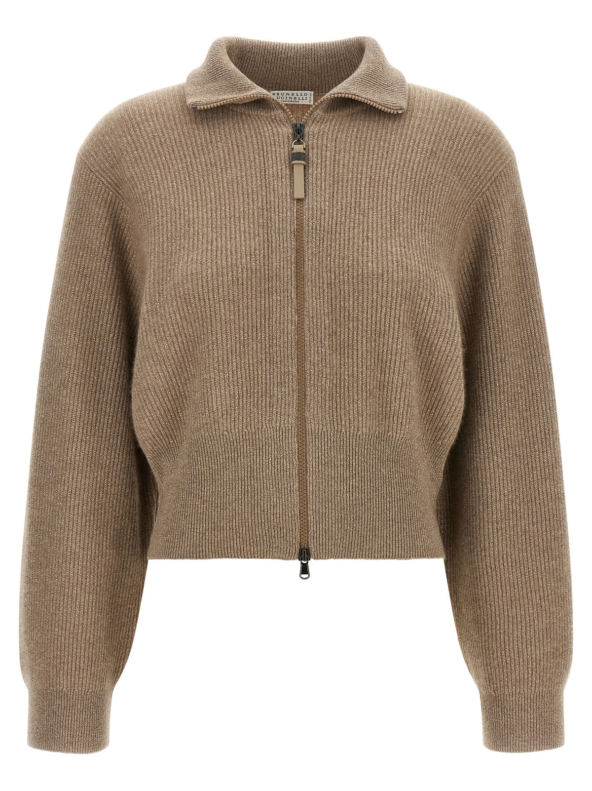 Brunello Cucinelli Brown Cashmere Women's Cardigan