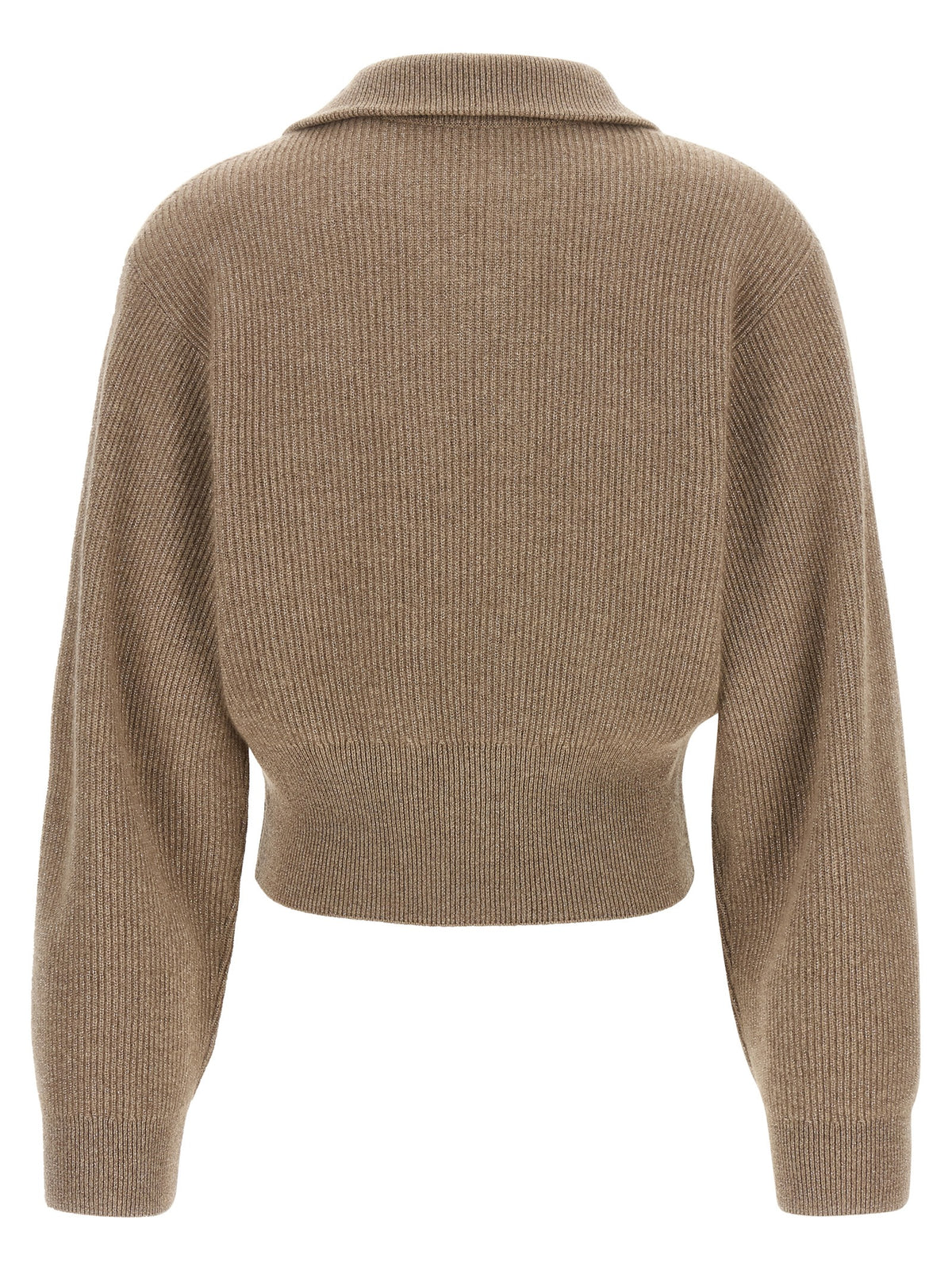 Brunello Cucinelli Brown Cashmere Women's Cardigan