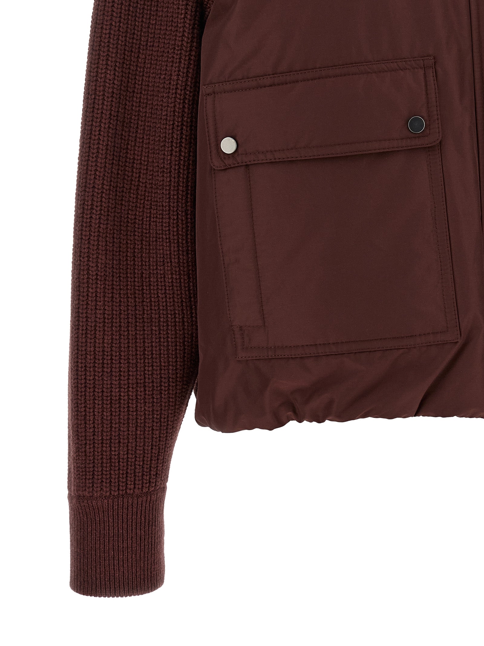 Brunello Cucinelli Bordeaux Cotton Women's Bomber