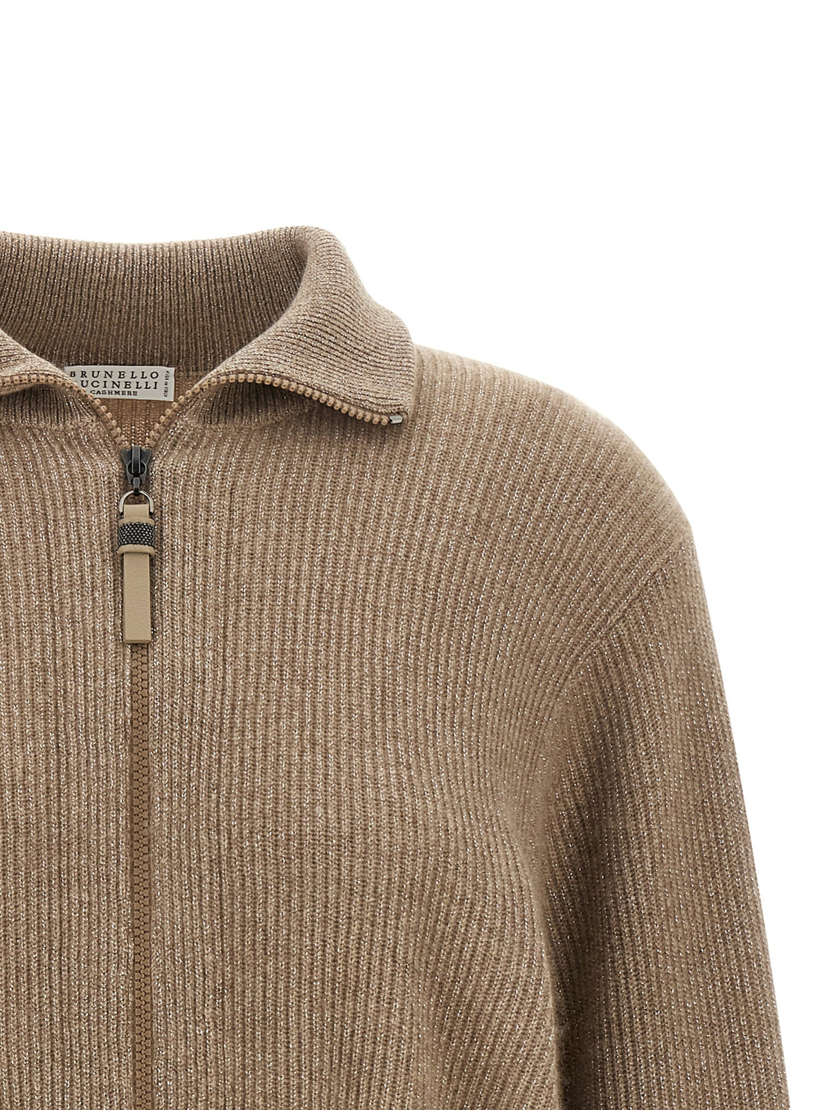 Brunello Cucinelli Brown Cashmere Women's Cardigan