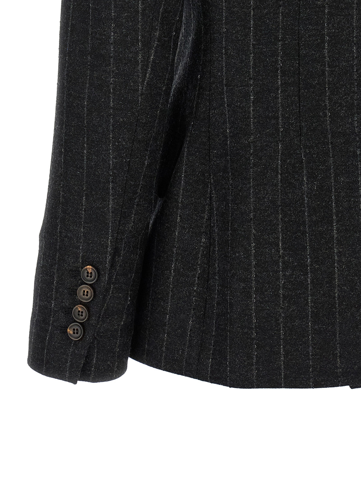 Brunello Cucinelli Gray Virgin Wool Women's Blazer