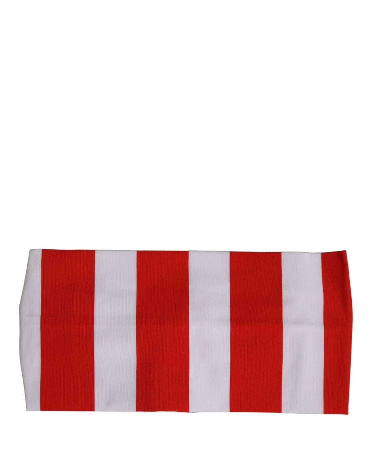 Dolce & Gabbana Red White Stripes Nylon Head Wrap One Size Women's Headband