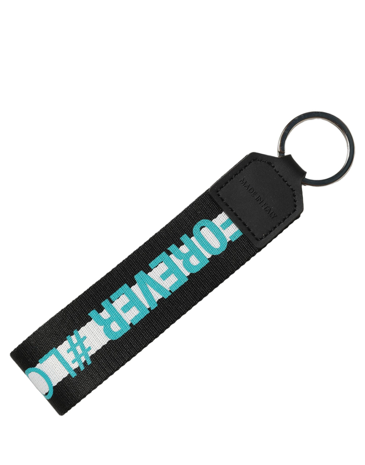 Dolce & Gabbana Multicolor Logo Polyester Brass Holder Keychain Women's Keyring (Pre-Owned)