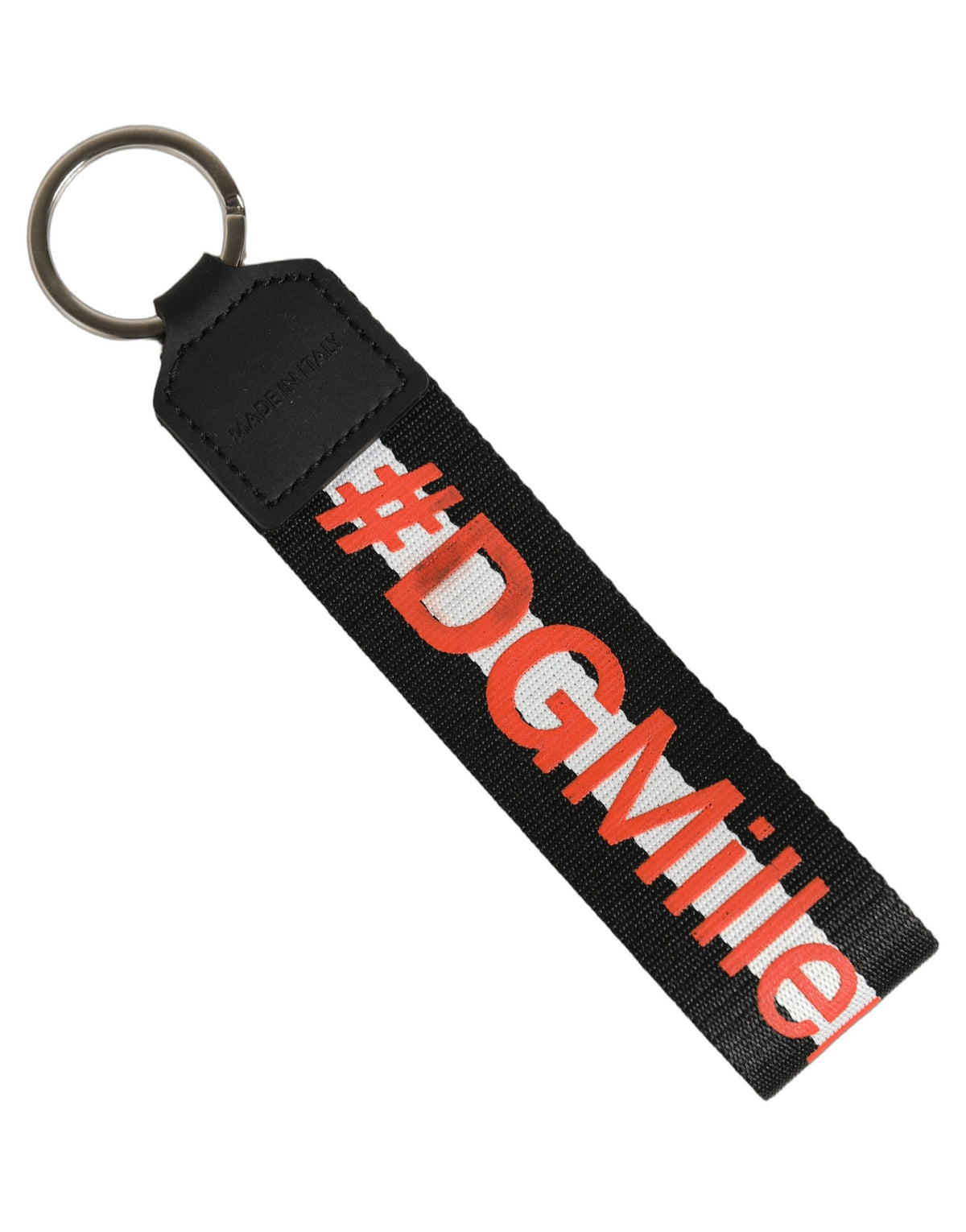 Dolce & Gabbana Multicolor Logo Polyester Brass Holder Keychain Women's Keyring (Pre-Owned)