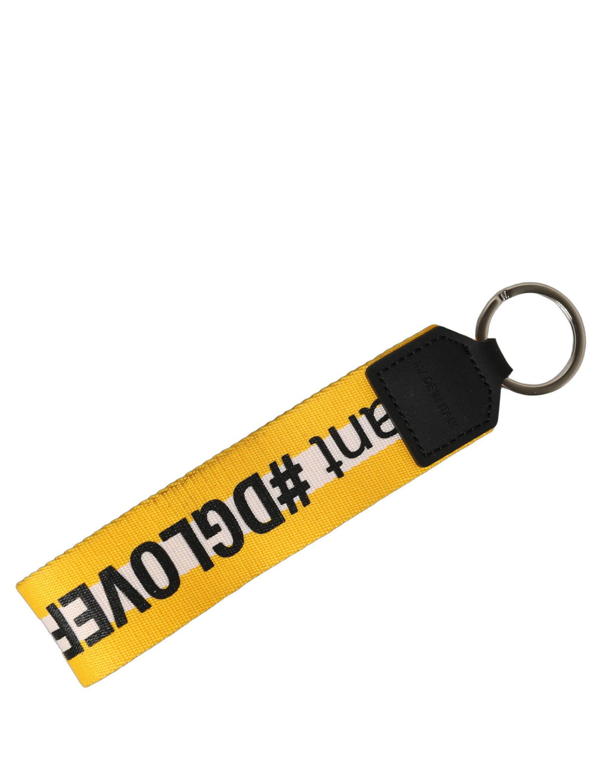 Dolce & Gabbana Multicolor Logo Polyester Brass Holder Keychain Women's Keyring (Pre-Owned)
