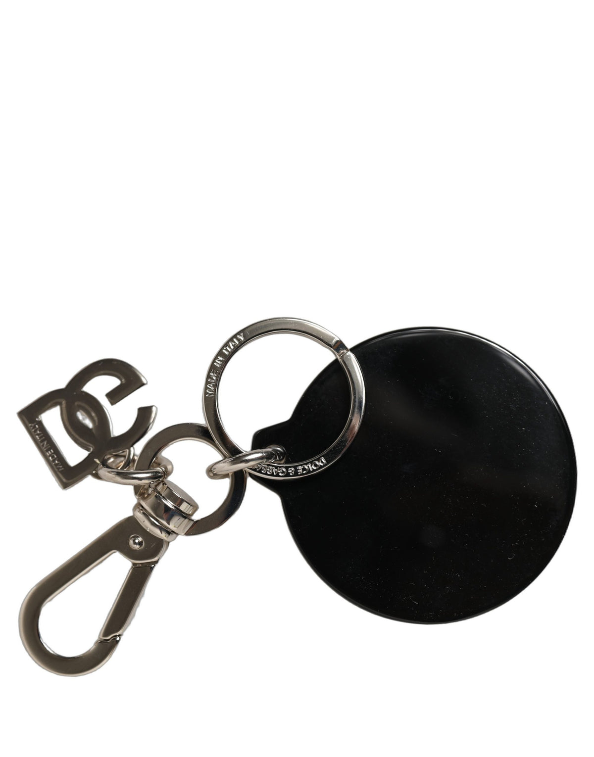 Dolce & Gabbana Black Kaisen Toge Inumaki Charm Metal Keychain Women's Keyring