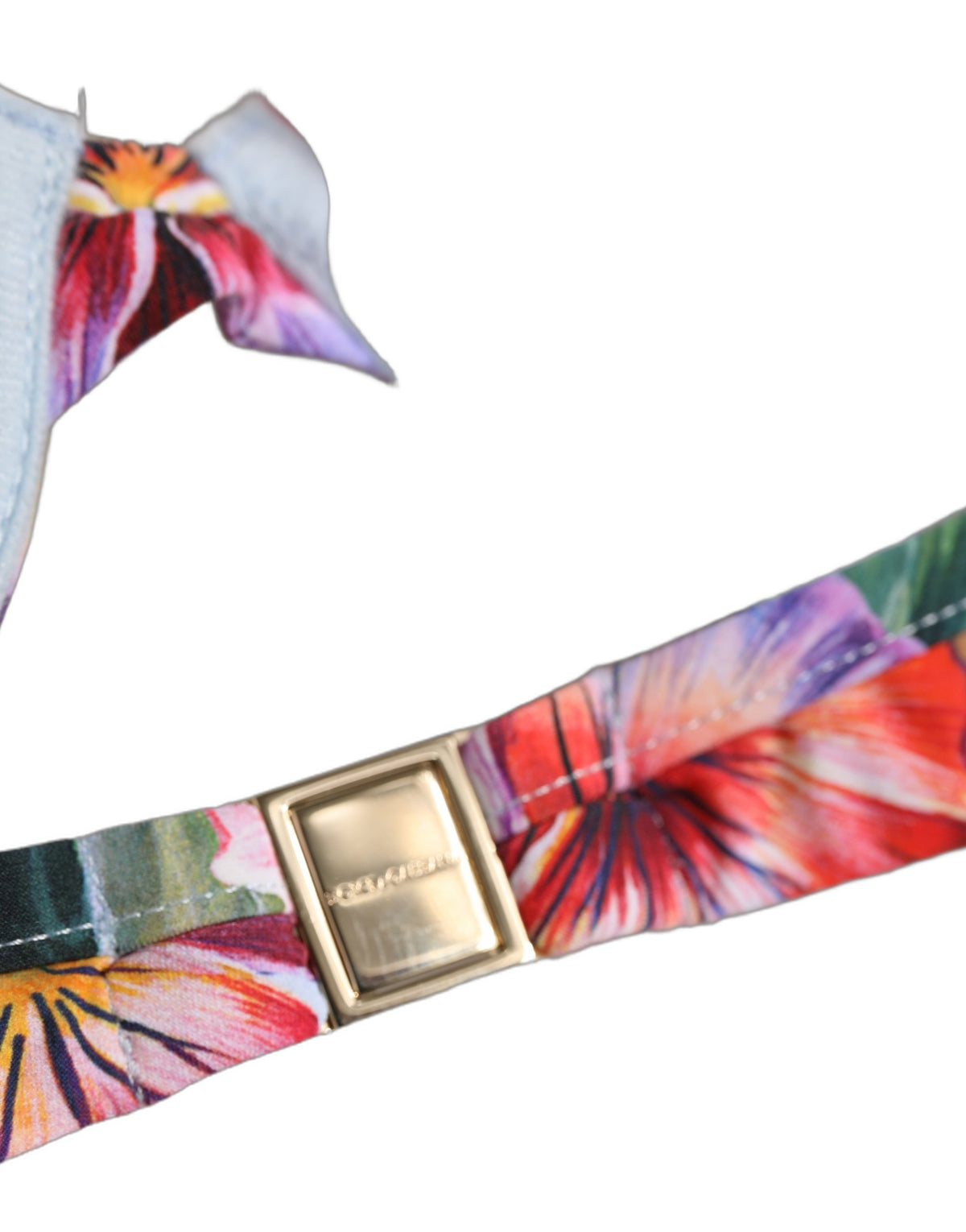 Dolce & Gabbana Top Multicolor Floral Print Beachwear Women's Bikini