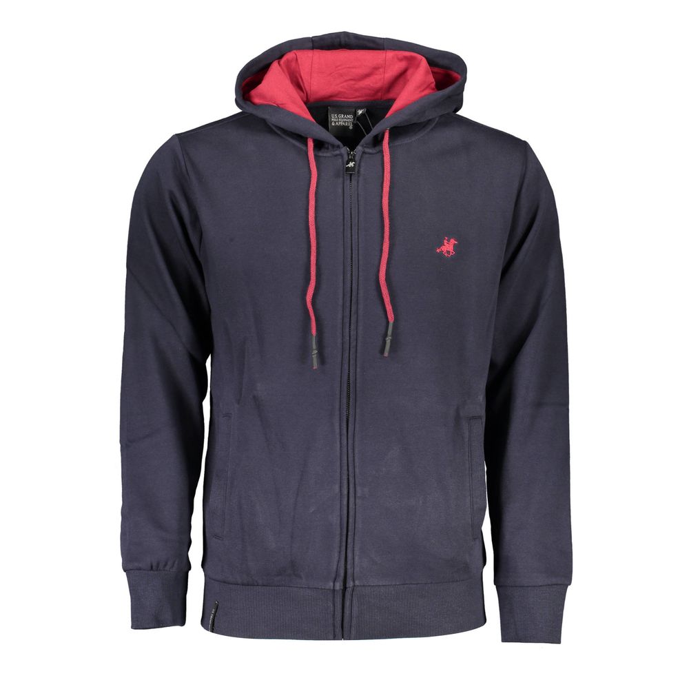 U.S. Grand Polo Blue Cotton Men Men's Sweatshirt