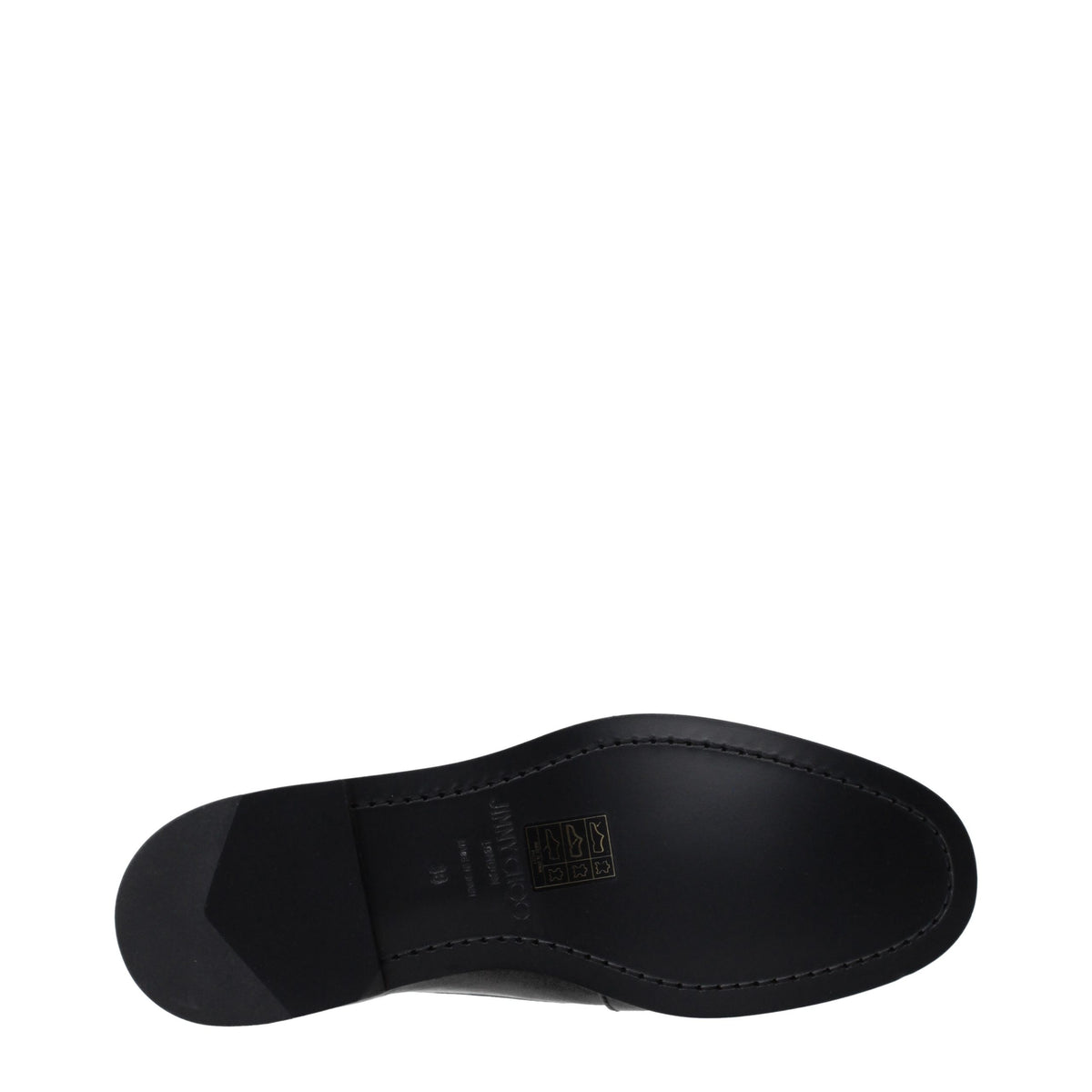Jimmy Choo Black Leather Slip-On Women's Loafers