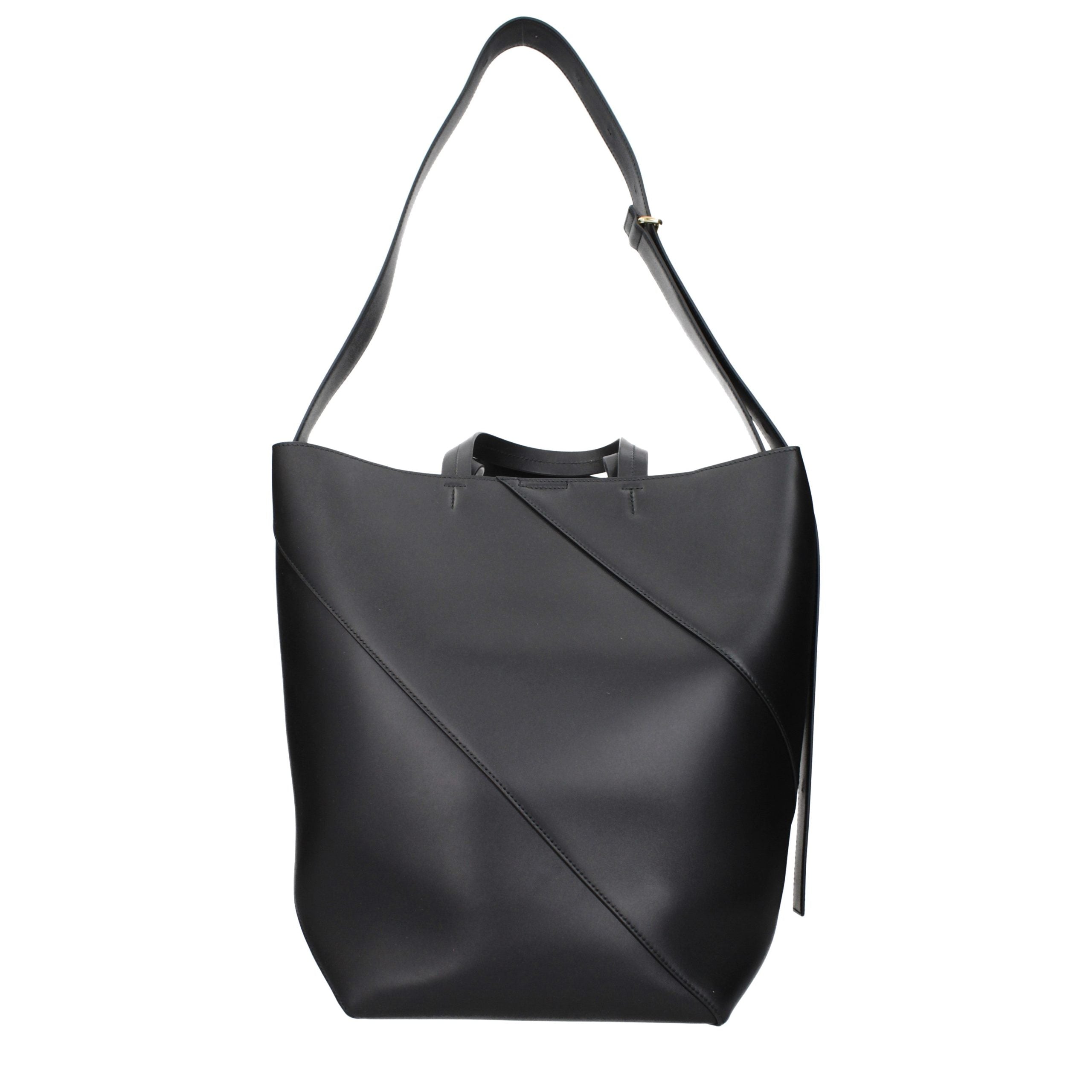 Jil Sander Black Leather Crossbody Women's Bag