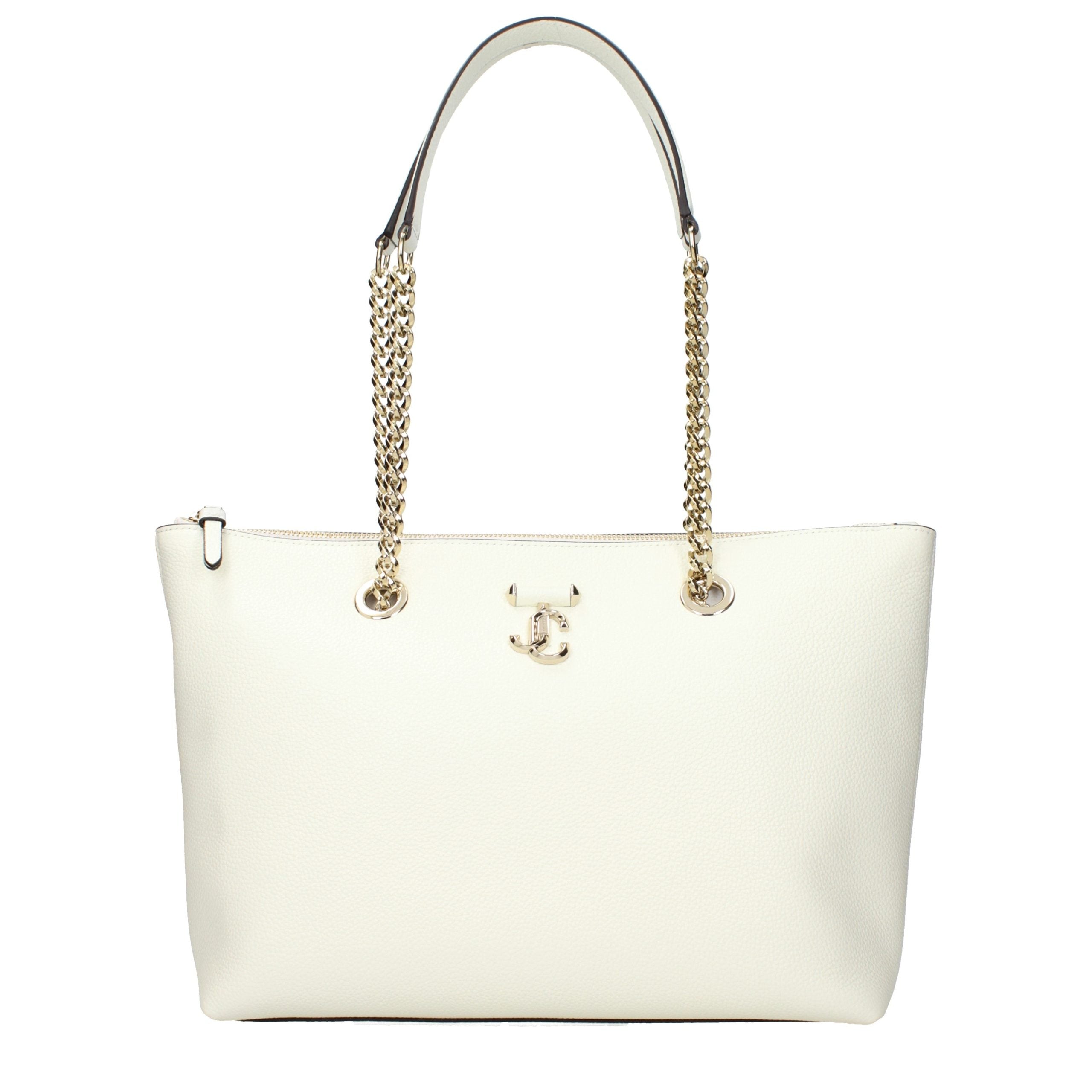 Jimmy Choo White Leather Shoulder Women's Bag