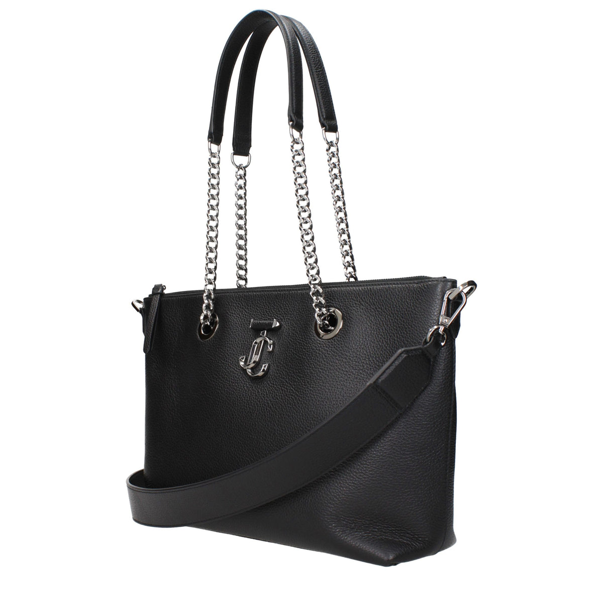 Jimmy Choo Black Leather Shoulder Women's Bag