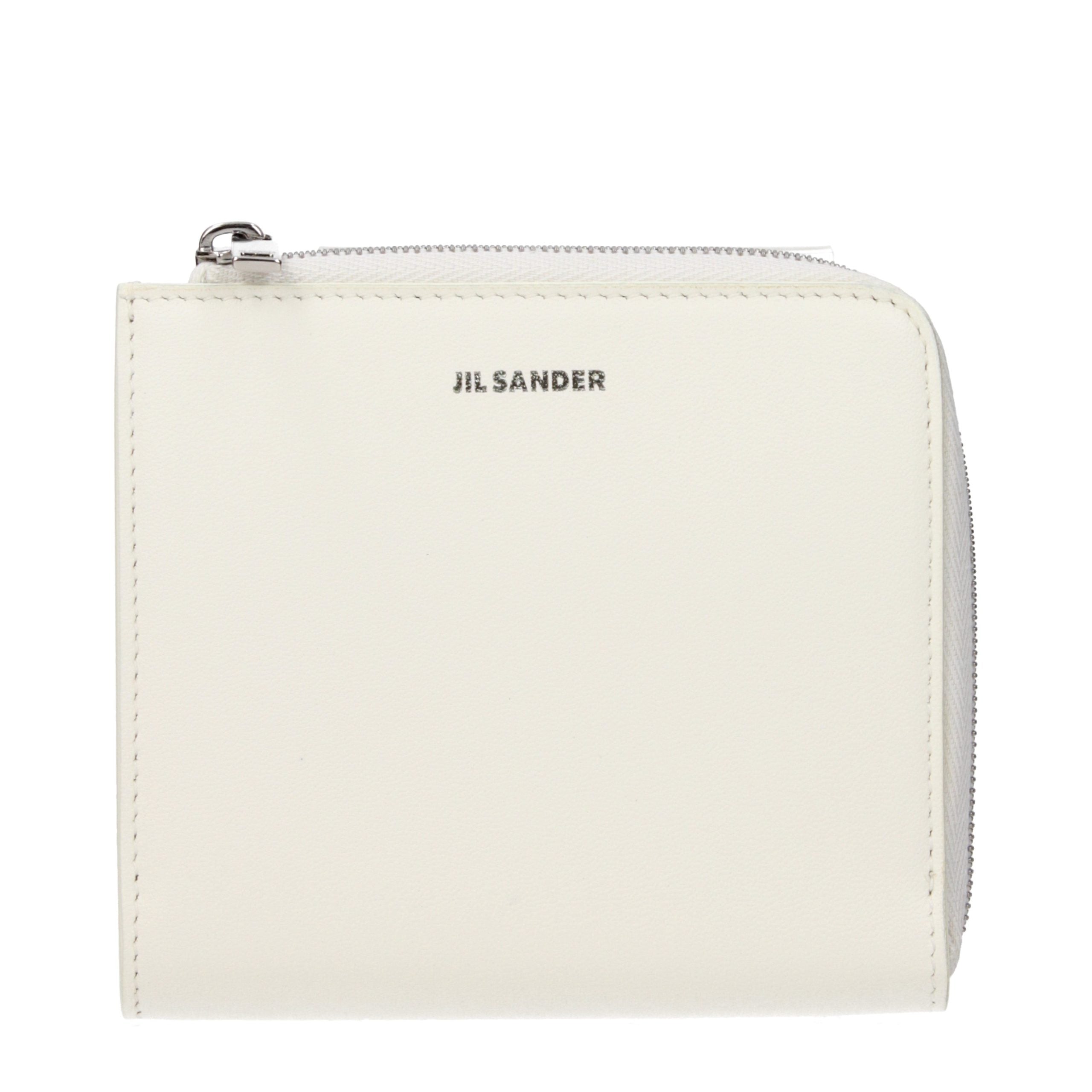 Jil Sander White Leather Women's Wallet