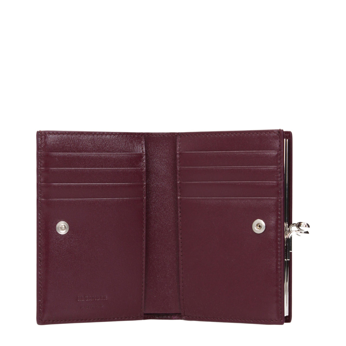 Jil Sander Red Leather Women's Wallet
