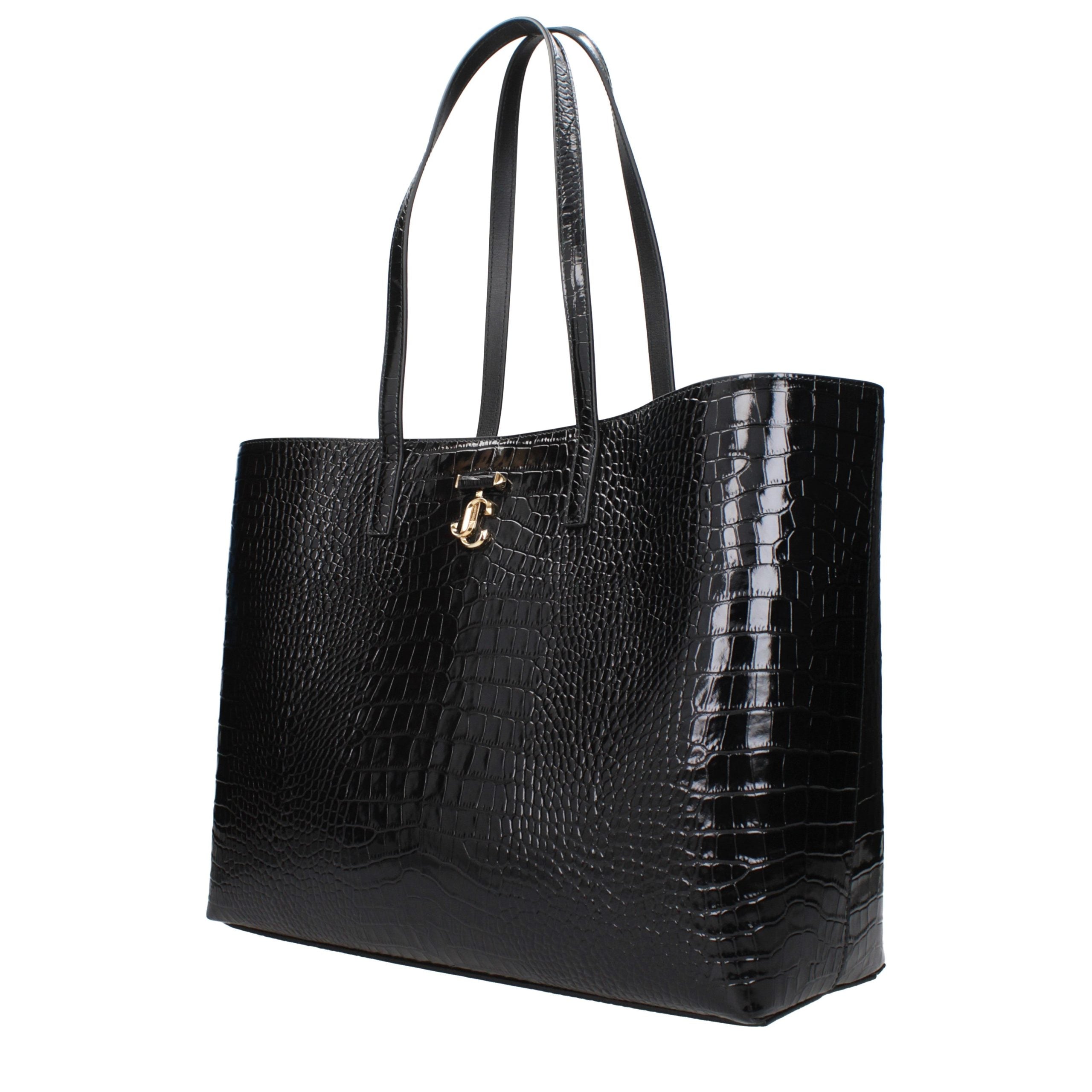 Jimmy Choo Black Leather Shoulder Women's Bag