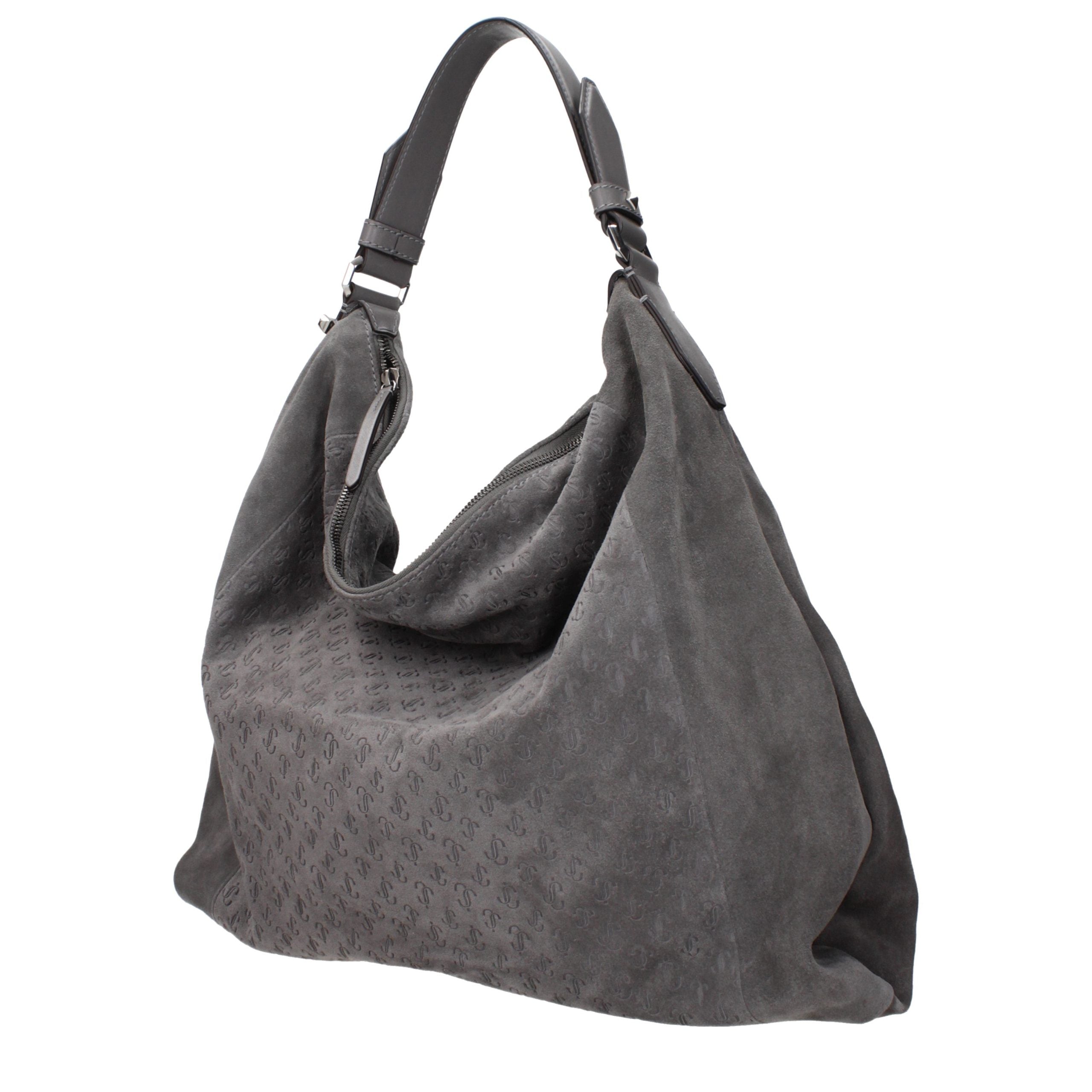Jimmy Choo Gray Leather Shoulder Women's Bag