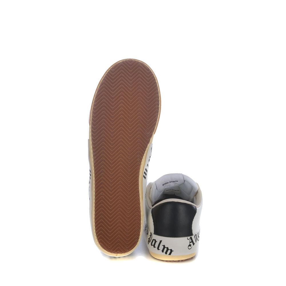 Palm Angels Beige Calfskin Low Top Men's Sneakers