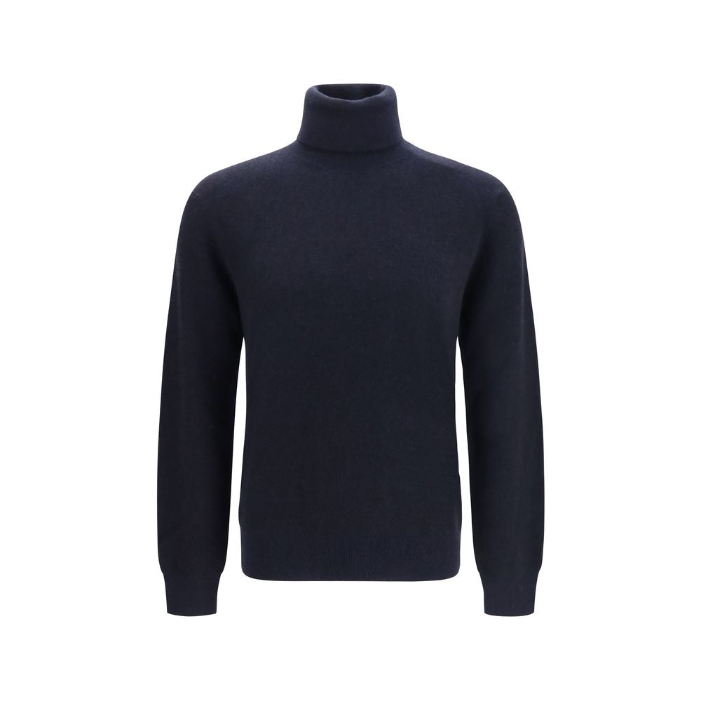 Brioni Blue Cashmere Men's Turtleneck
