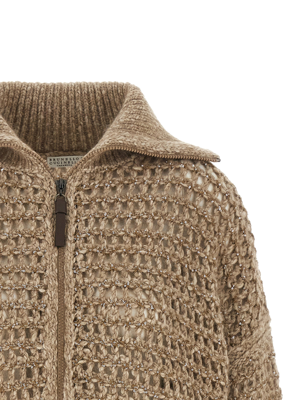 Brunello Cucinelli Beige Elastane Women's Cardigan