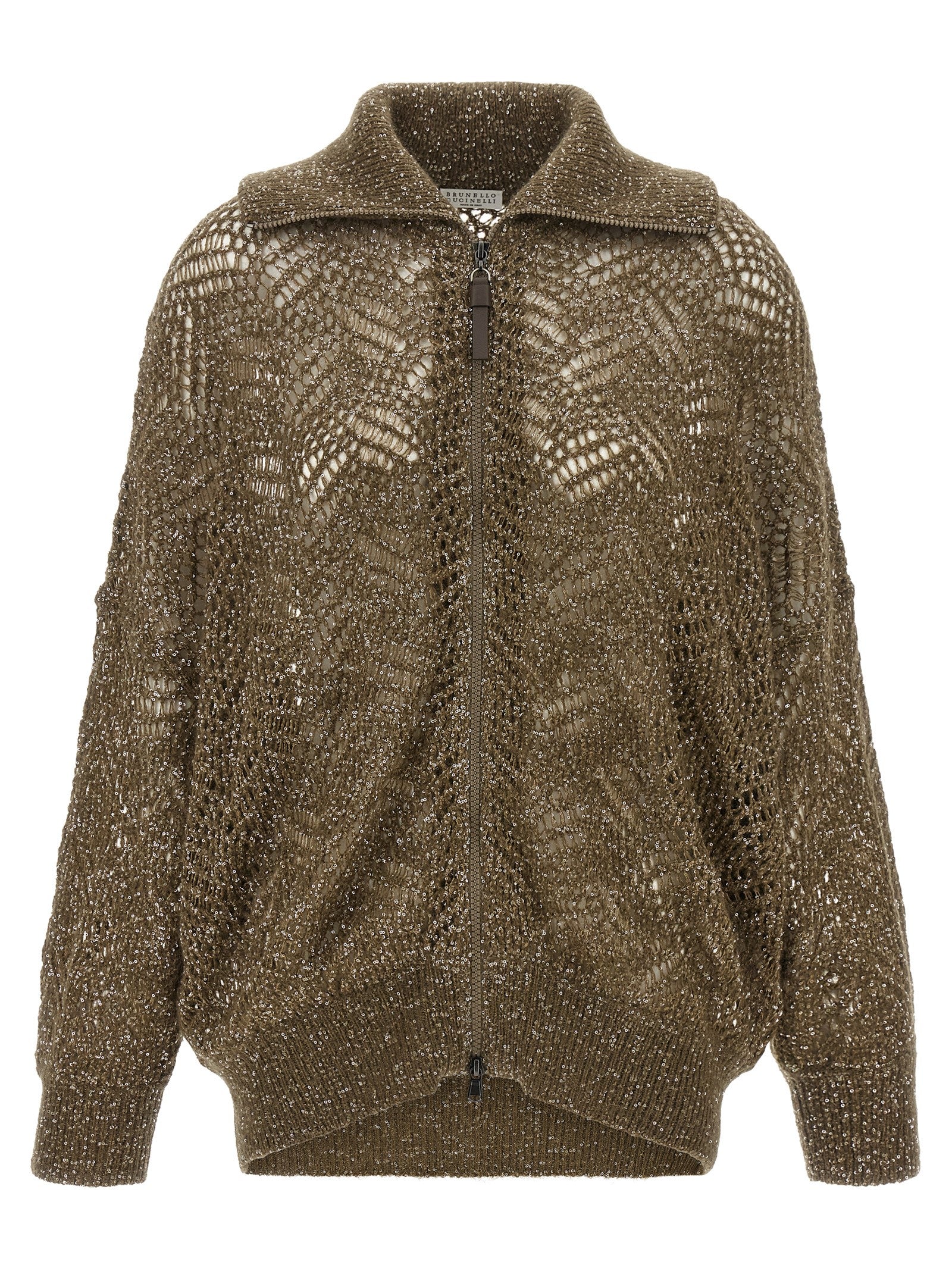 Brunello Cucinelli Brown Polyamide Women's Cardigan