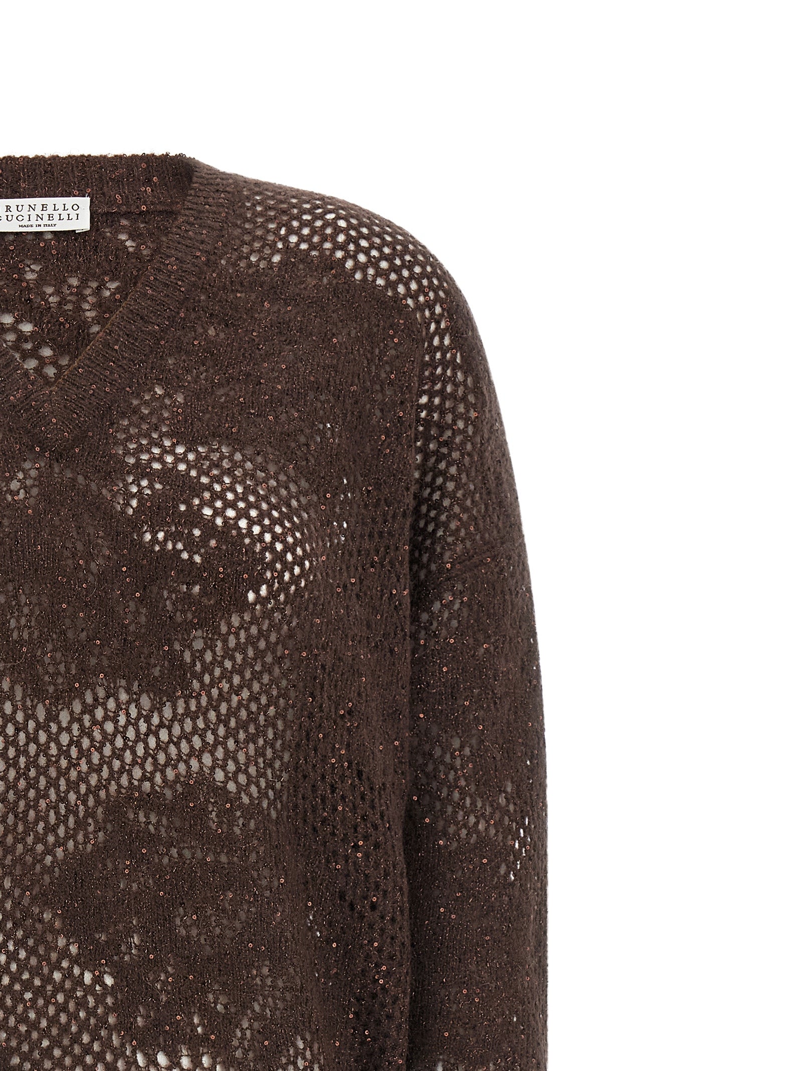 Brunello Cucinelli Brown Nylon Women's Cardigan