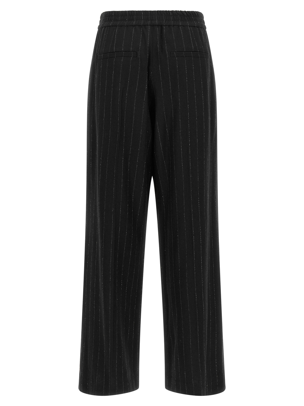 Brunello Cucinelli Blue Virgin Wool Casual Women's Pants